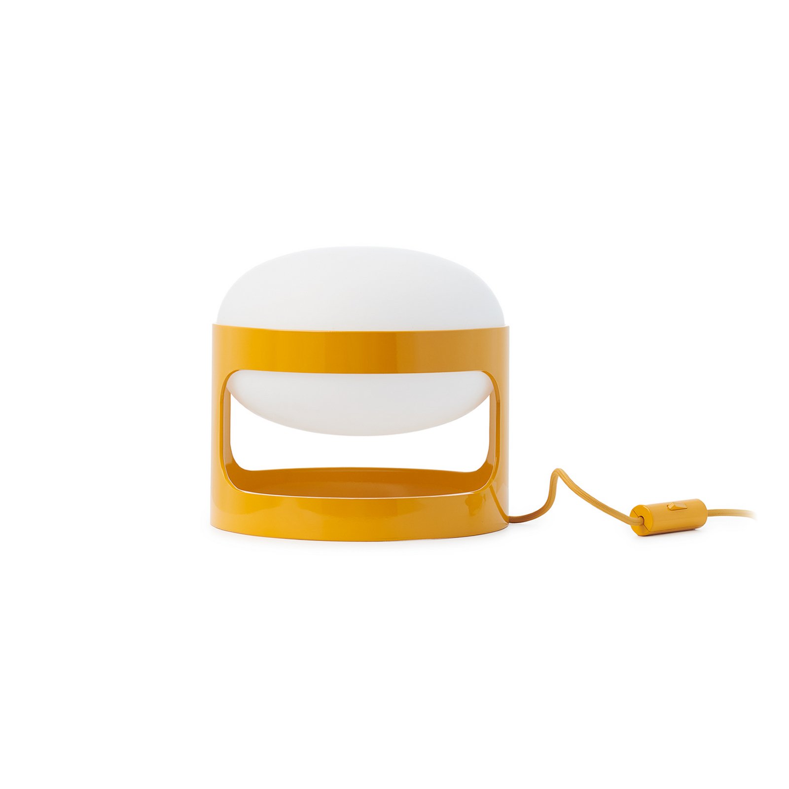 KD28 LED table lamp, mustard yellow, height 23 cm - Kartell