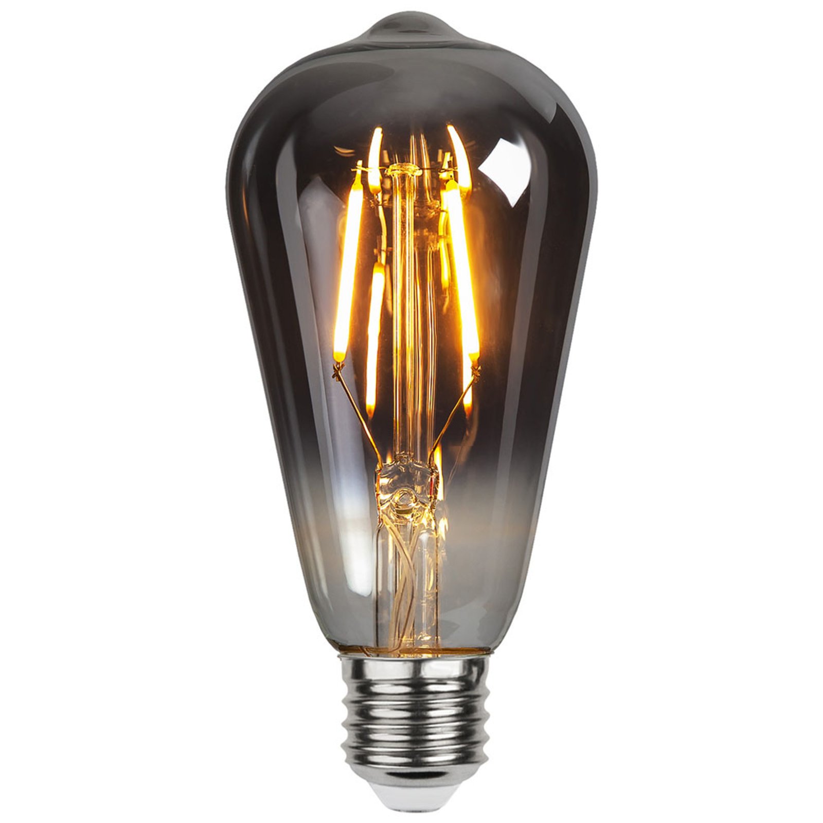 voordeel flexibel Injectie LED lamp E27 1,8W ST64 Plain Smoke 2.100K 80lm | Lampen24.nl