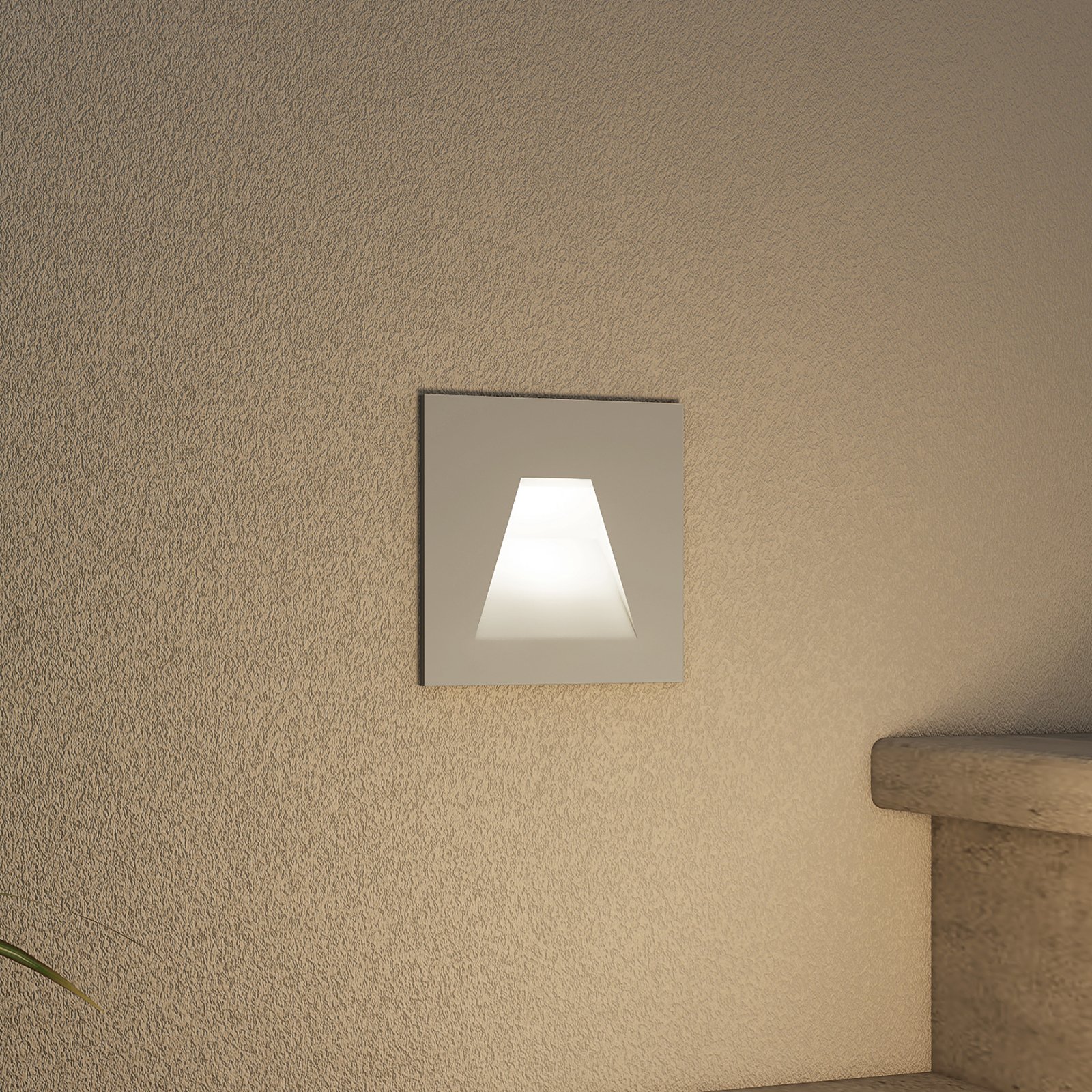 Zamo LED Inbyggdsvägglampa IP65 Silver - Arcchio