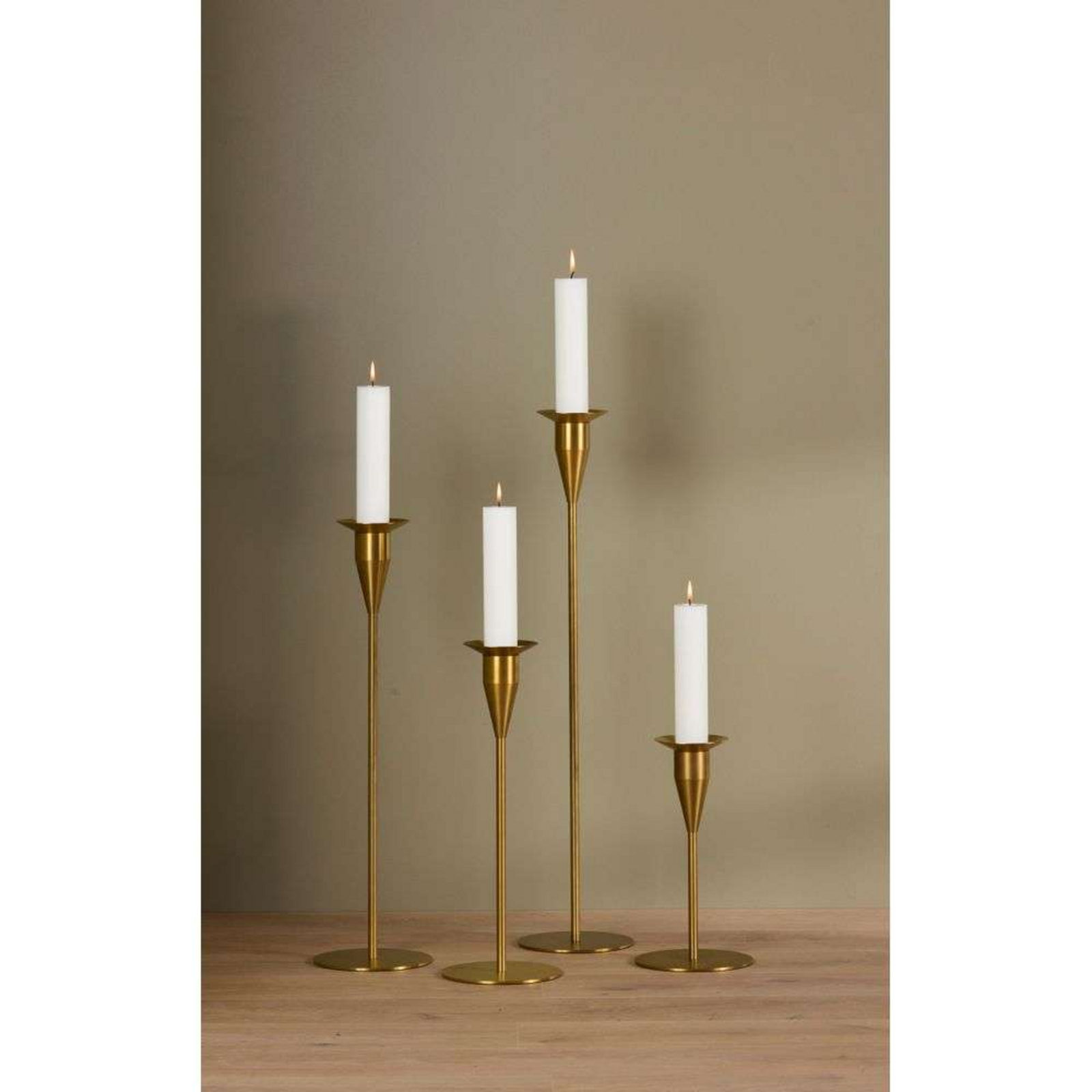 Mars Maxi Candle Holder H32 Brass - Piet Hein