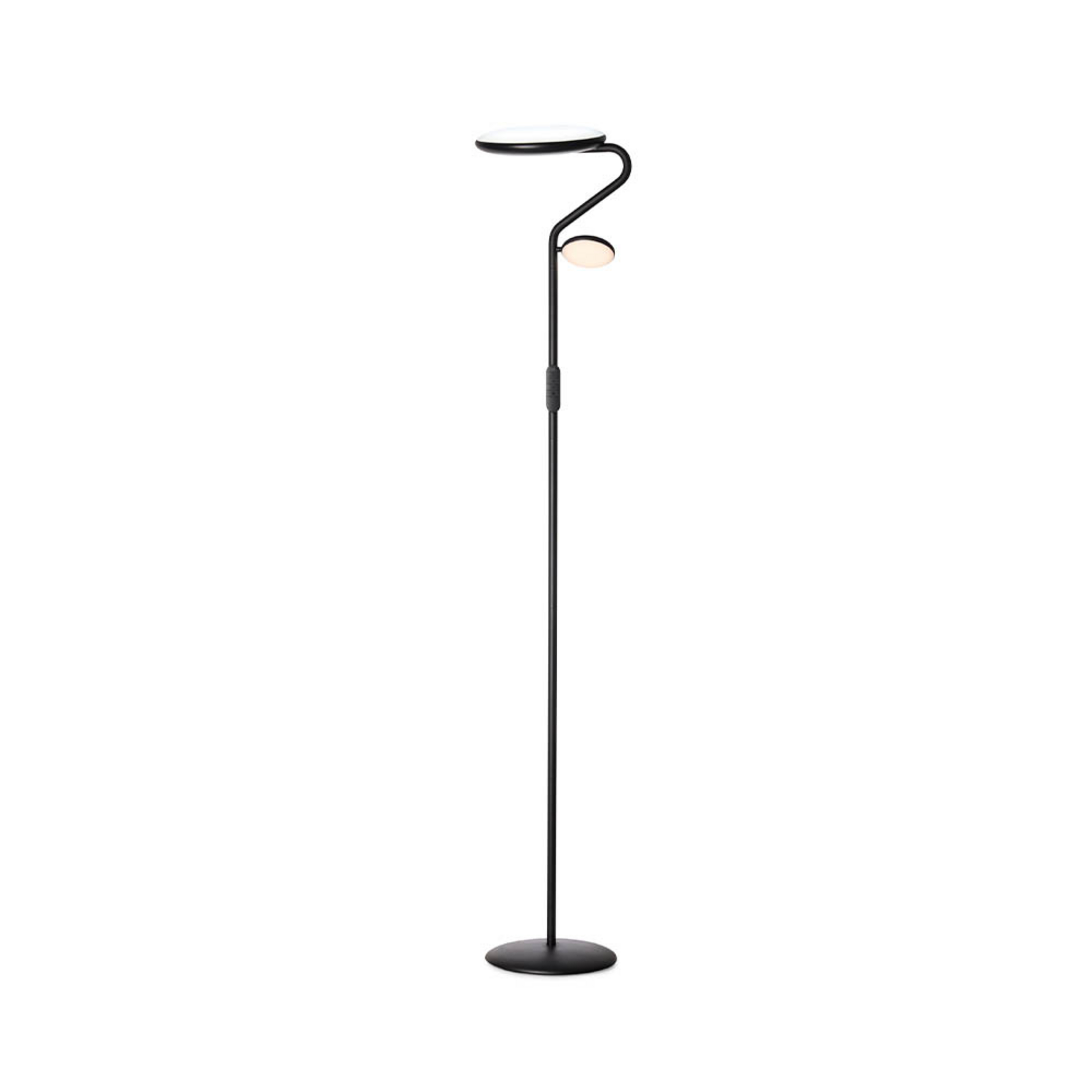 Slim Uplight Vloerlamp Zwart - Halo Design