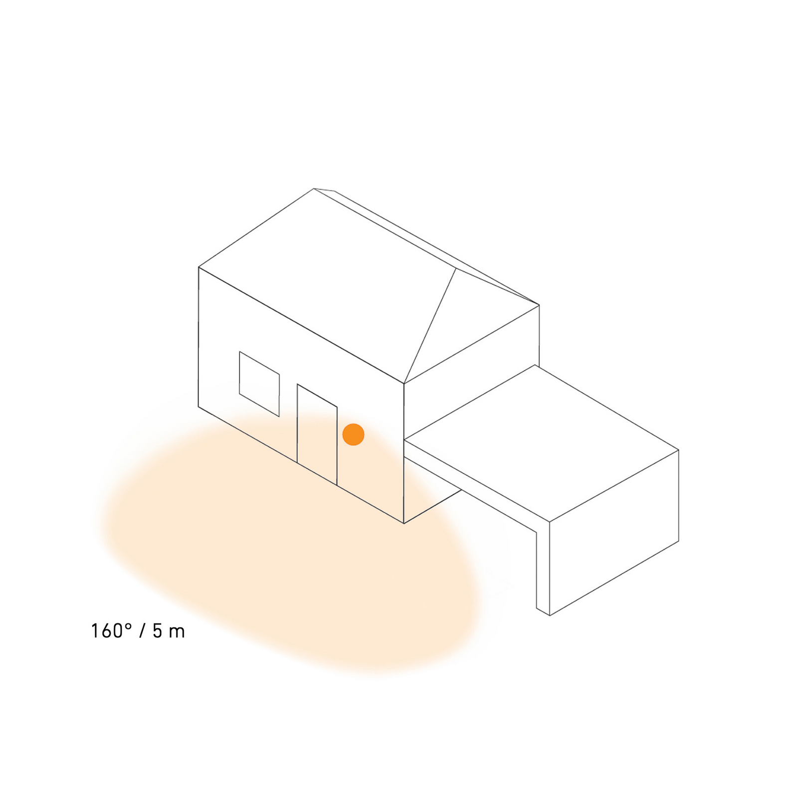 STEINEL applique da esterni LED con sensore L 800 SC, antracite IP44