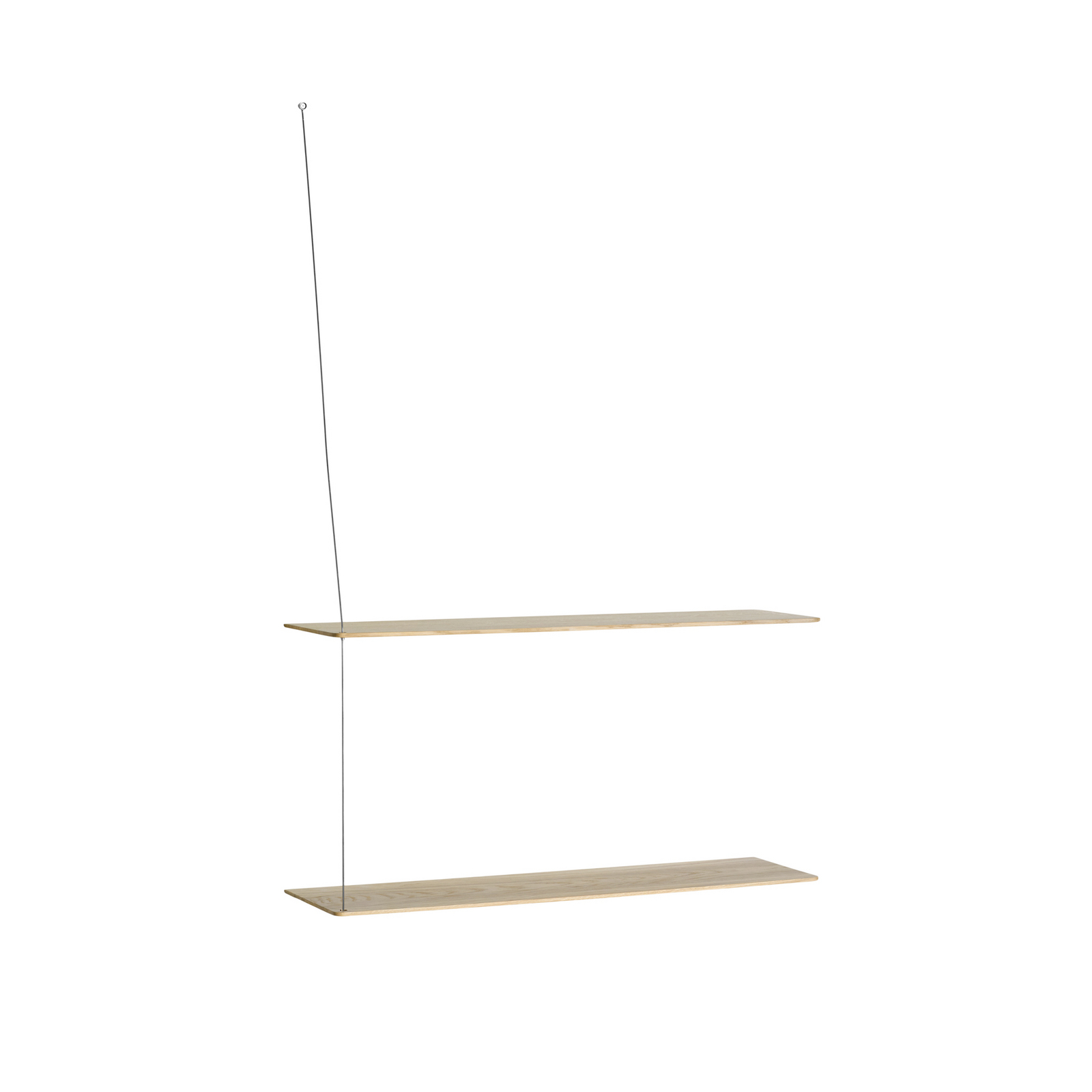 Étagère Stedge, longueur 80 cm, marron clair, chêne - Woud