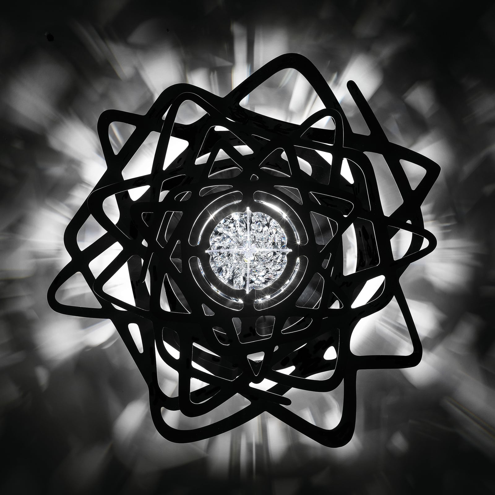 Plafón Aurora mini, negro - Slamp