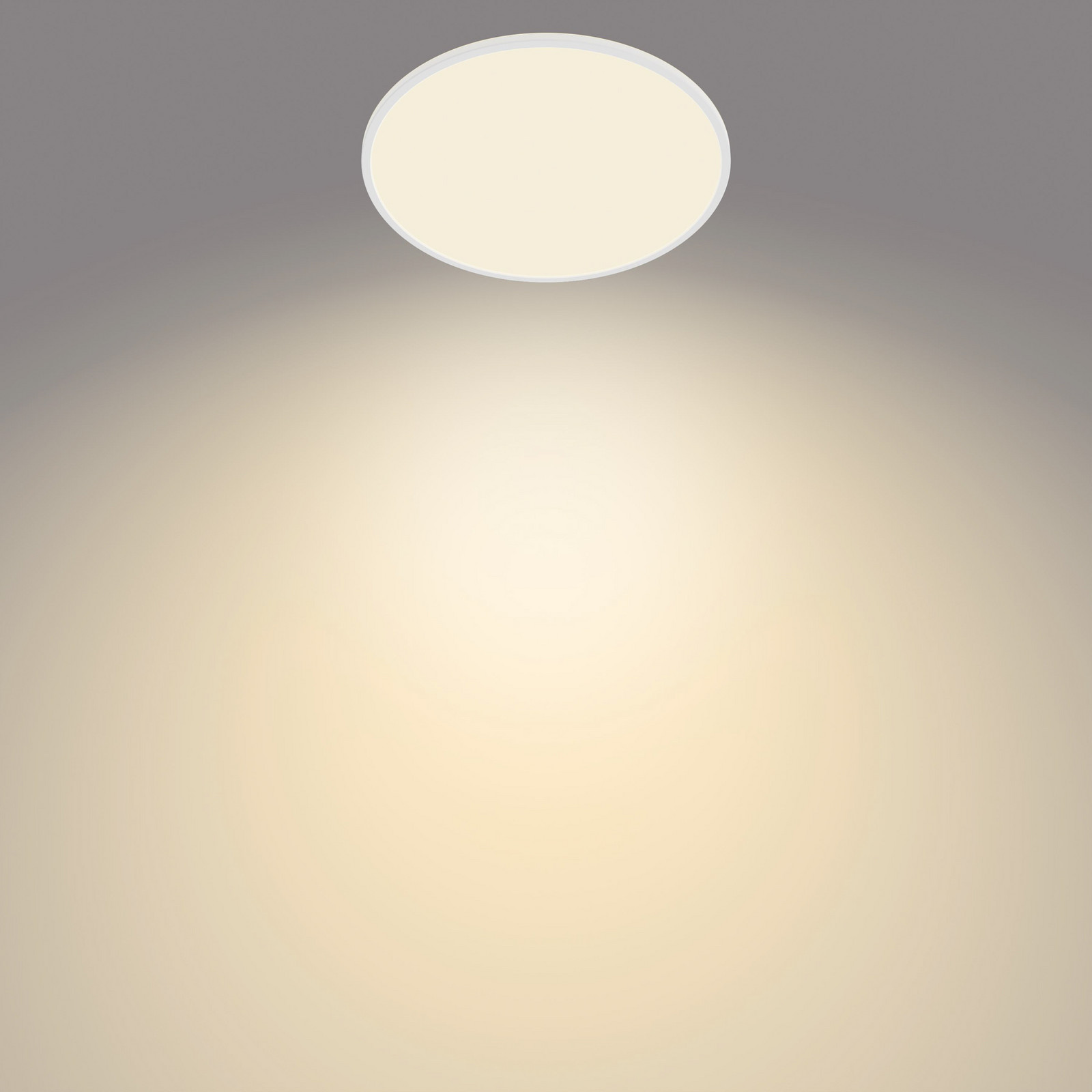 Philips SuperSlim plafonieră 2.700K Ø54cm alb - Studiu / Birou - Metal