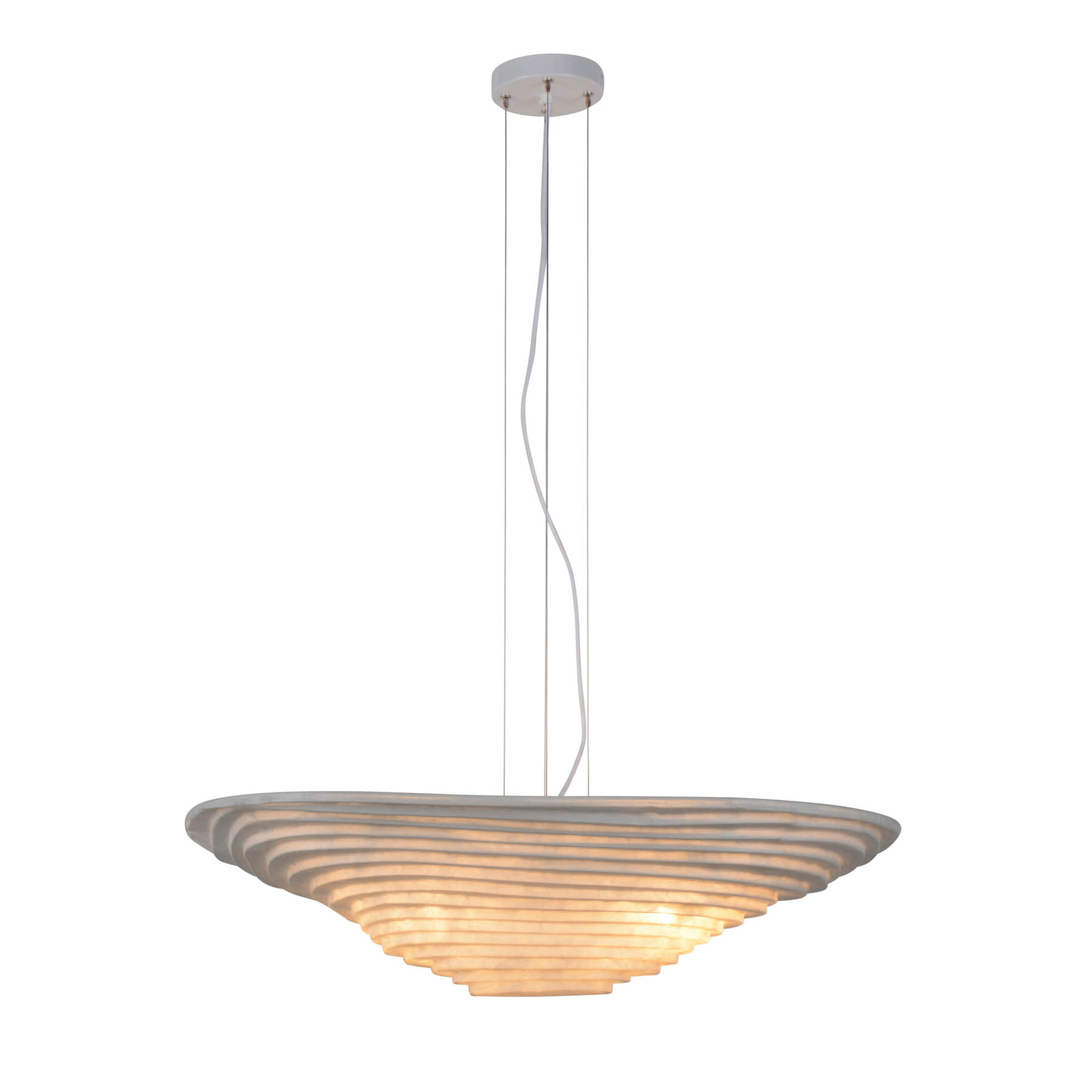 Forestier Nebulis pendant light made of silk fleece