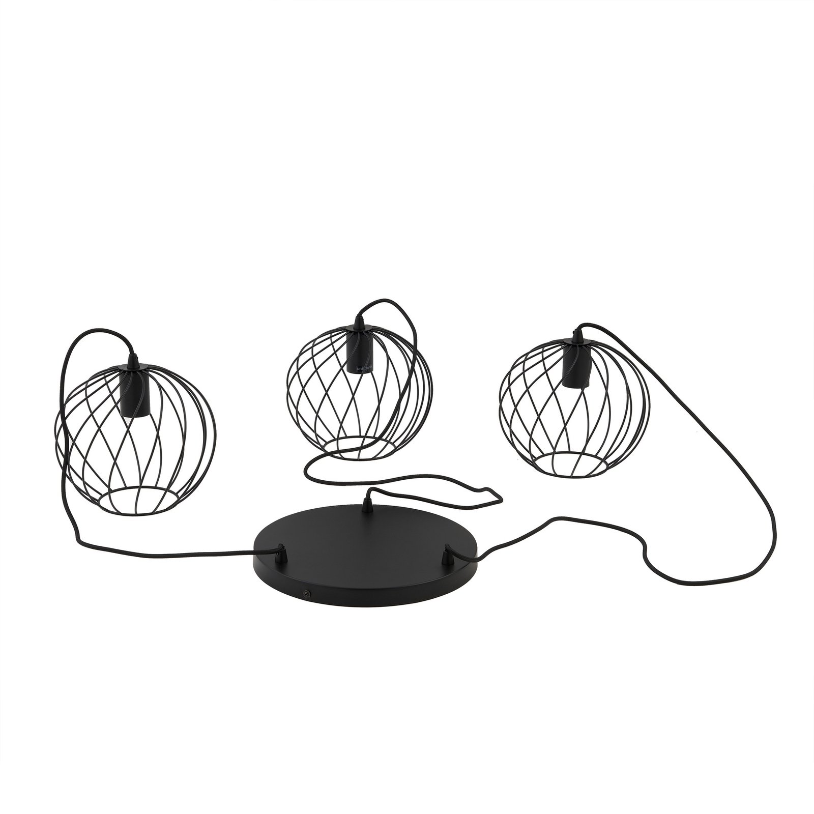 Danika Round Pendant Ø50 Black - Lindby
