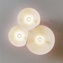 Luceplan Bulbullia aplique LED 3 luces