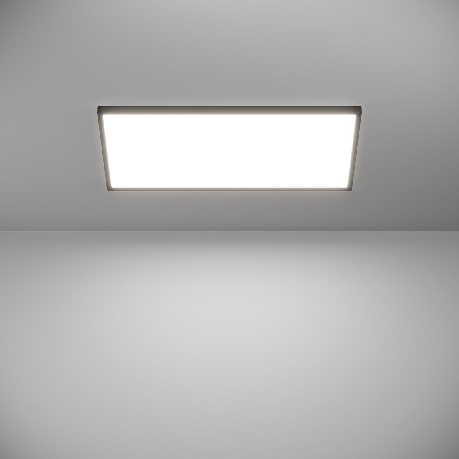 EGLO connect LED ceiling light Rovito-Z, black, 57 x 30 cm