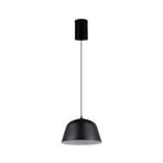 Hanglamp Tova, matzwart, Ø 30 cm, metaal, E27