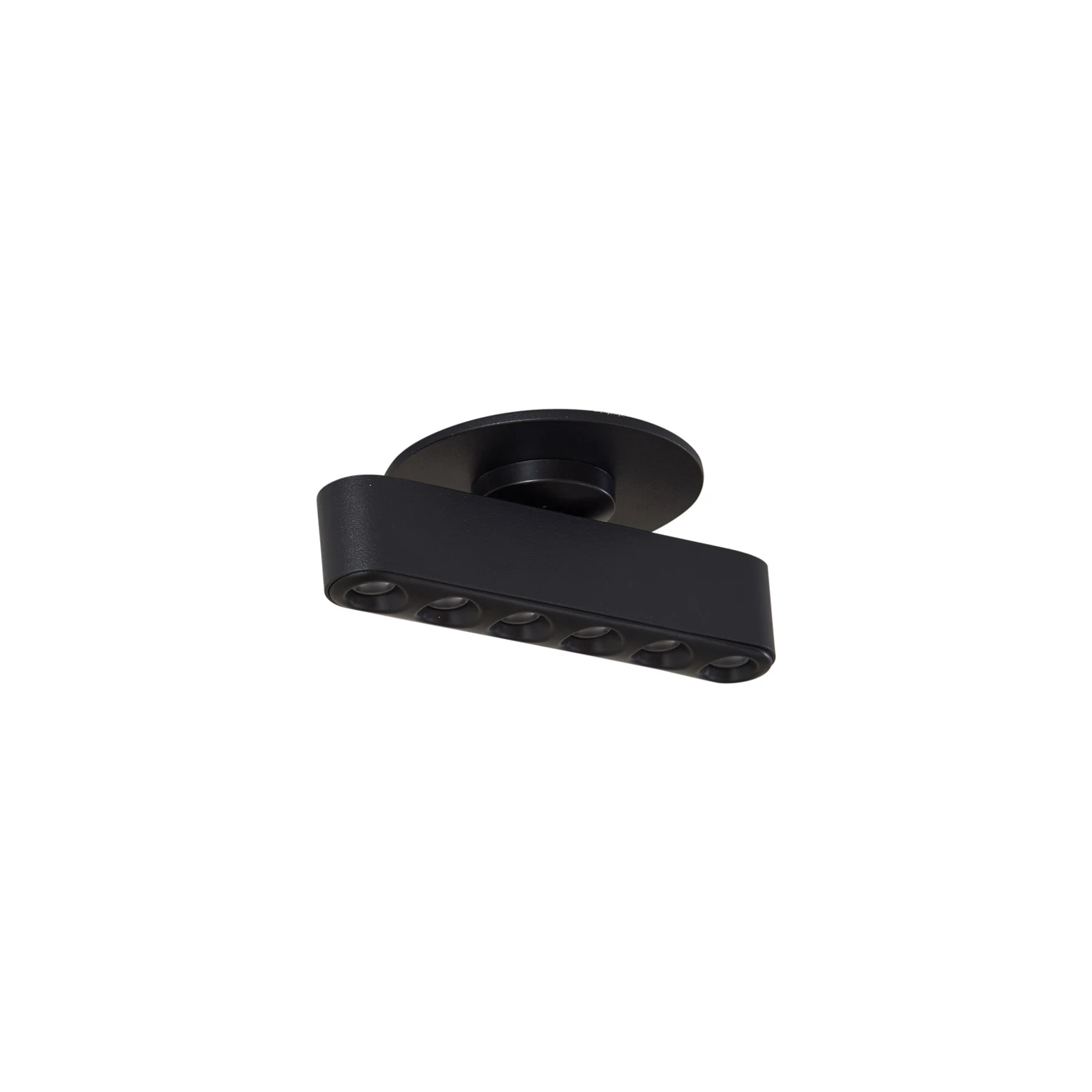 Lindby LED-indbygningslampe Eldrin, sort, lyspunkter, 13,1 cm