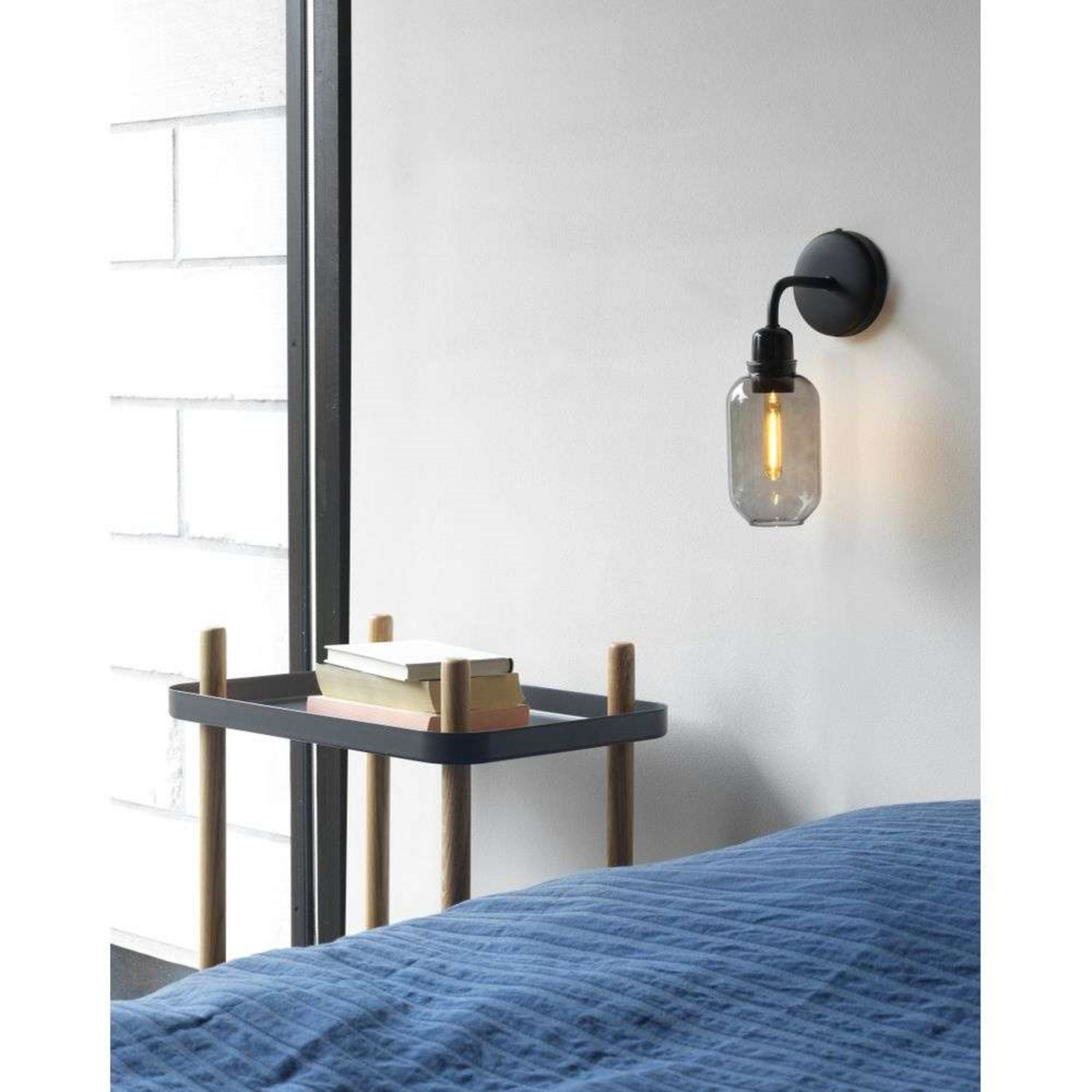 Amp Wall Lamp Smoke/Black - Normann Copenhagen