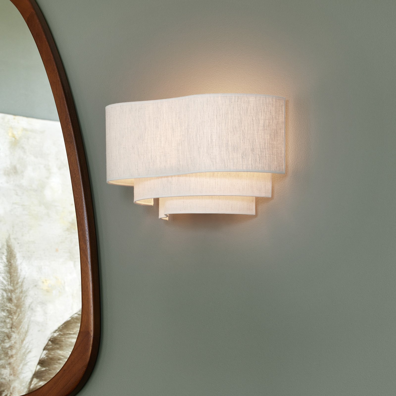 Pebble Textil-Wandlampe, creme - MARKET SET