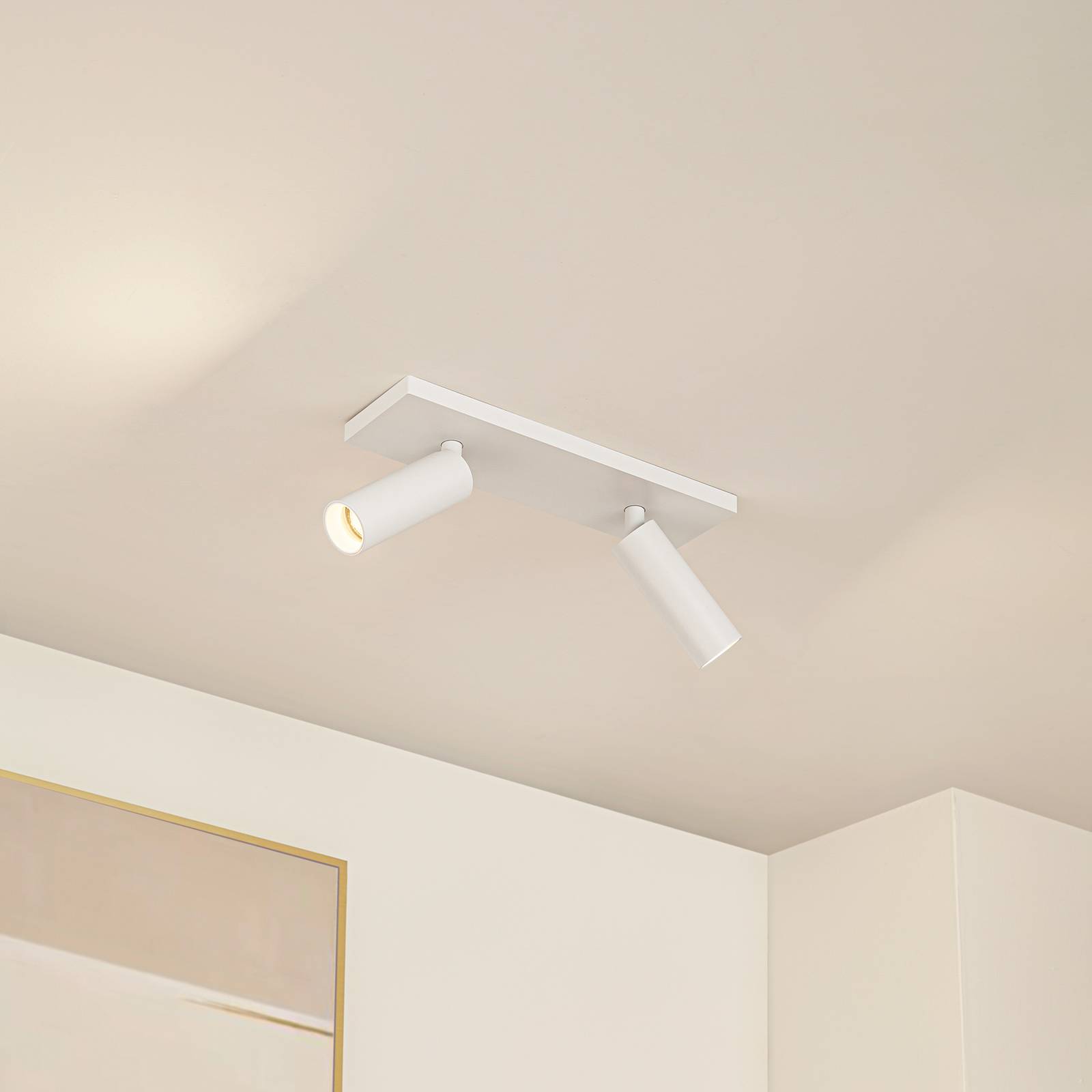 Arcchio Deckenstrahler Brinja Slim, weiß, 2-flg., GU10 MR11 günstig online kaufen