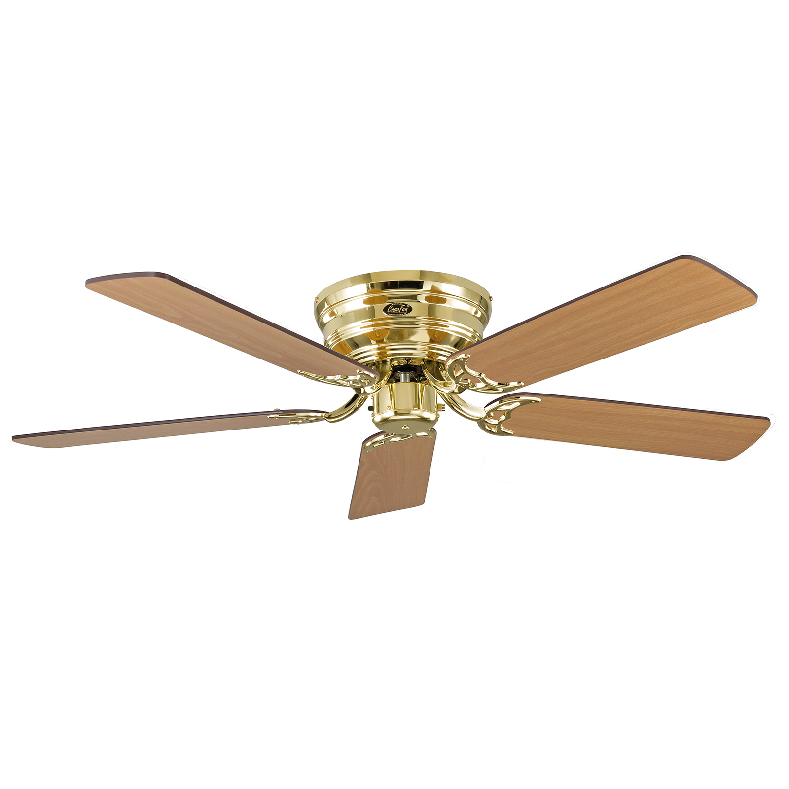 Classic Flat III ventilatore in ottone lucido