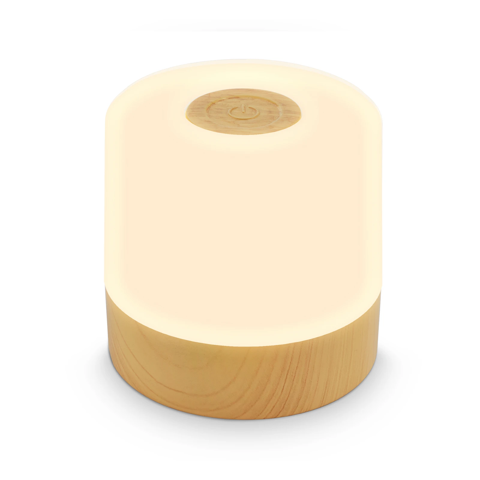 LED tölthető asztali világítás Cita faoptikával, USB-C, 2700 K,