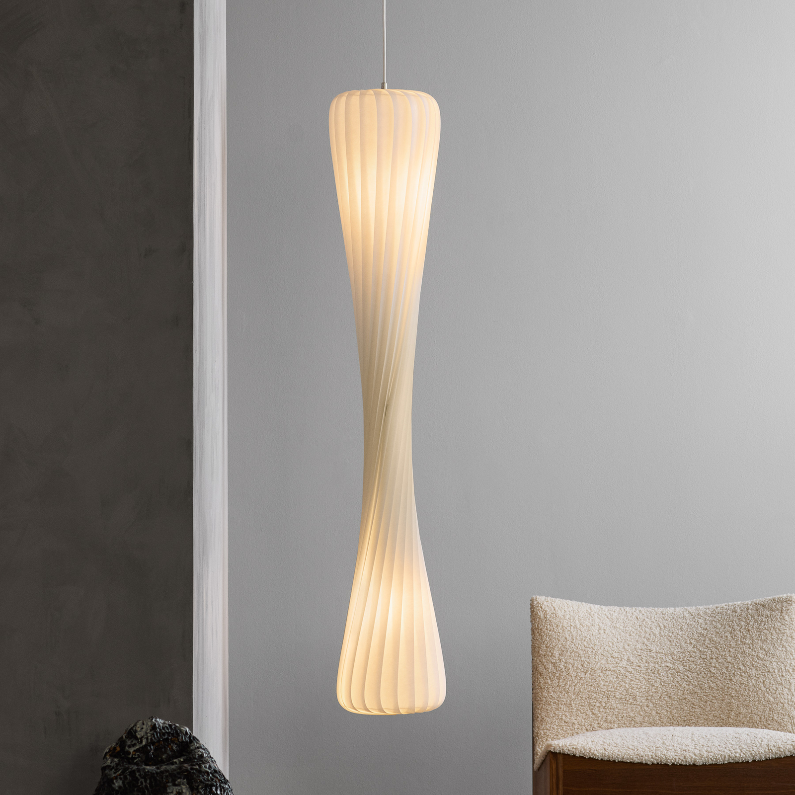 Lampada a sospensione Tom Rossau TR7, plastica (PC), altezza 145 cm, E27