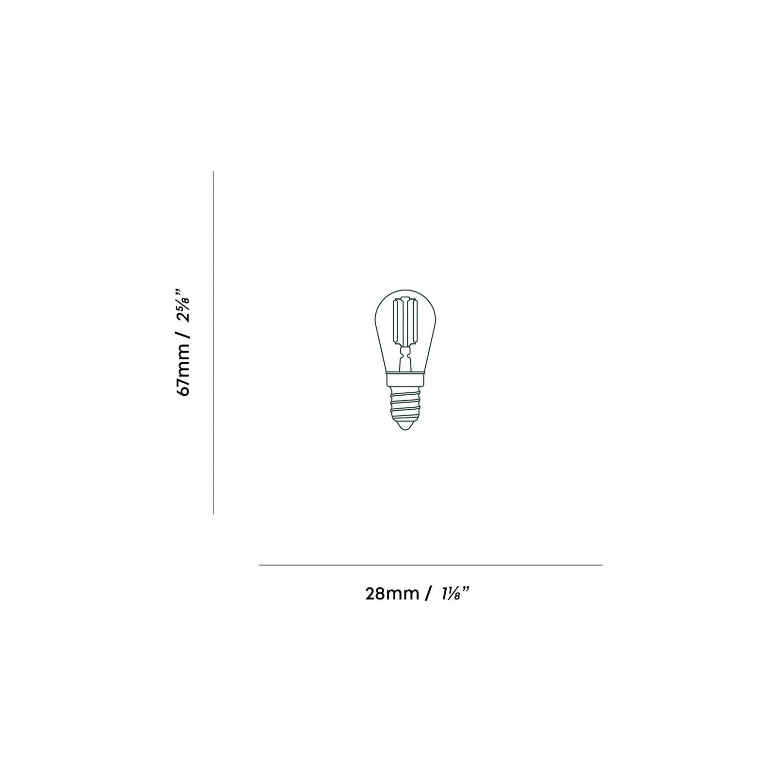 Tala LED žarulja E14, 2W, zatamnjeno staklo, 2.200 K, 120 lm