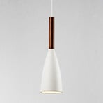 Witte metalen hanglamp Pure