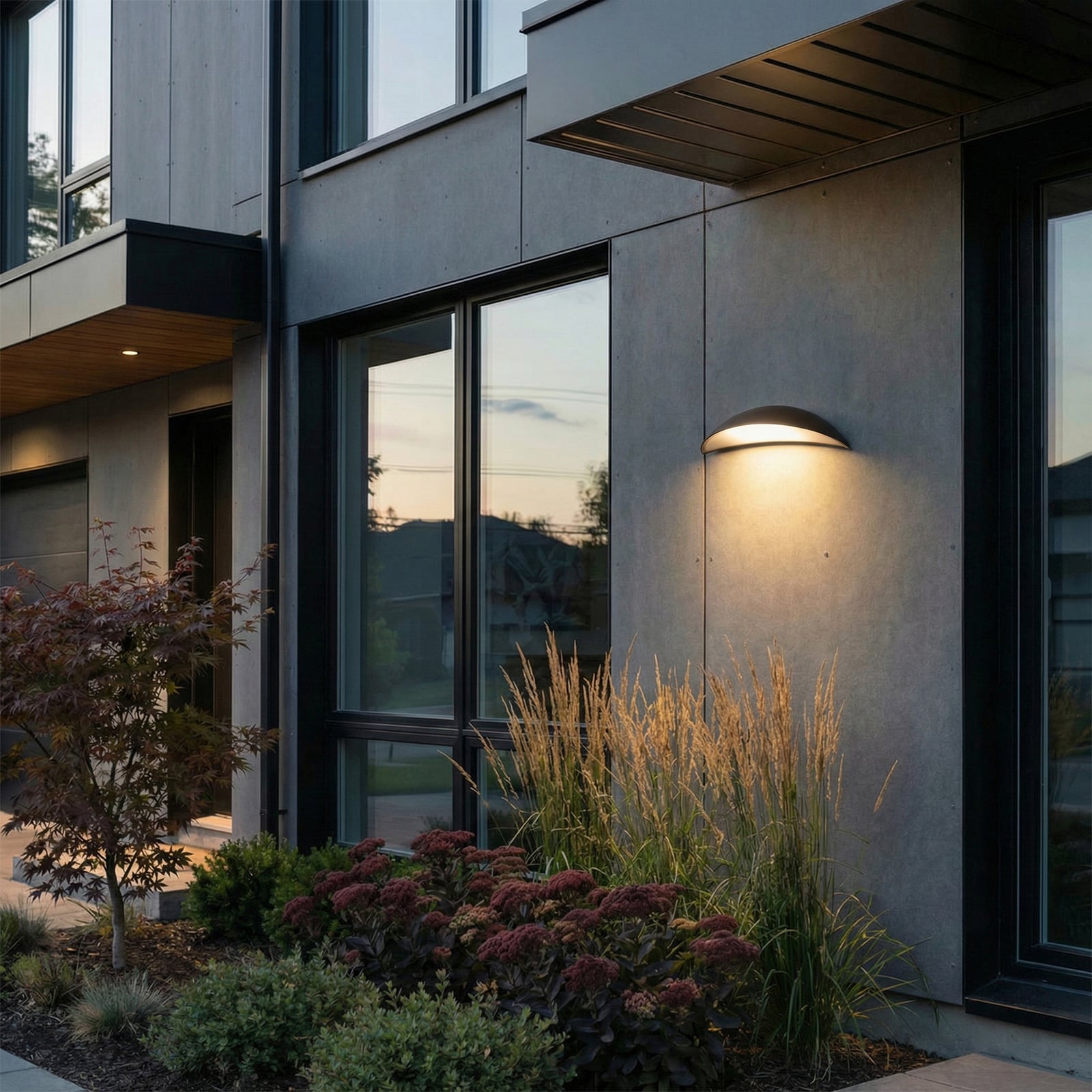 Zerino LED vonkajšie nástenné svietidlo, IP54, čierne, hliník - Lindby