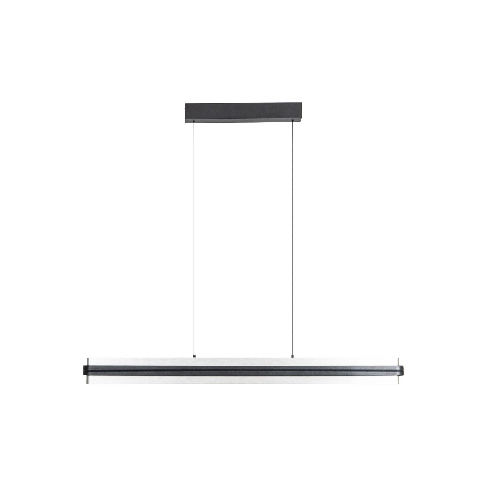 Lucande LED-Hängeleuchte Tarnin, schwarz/nickel, 98 cm