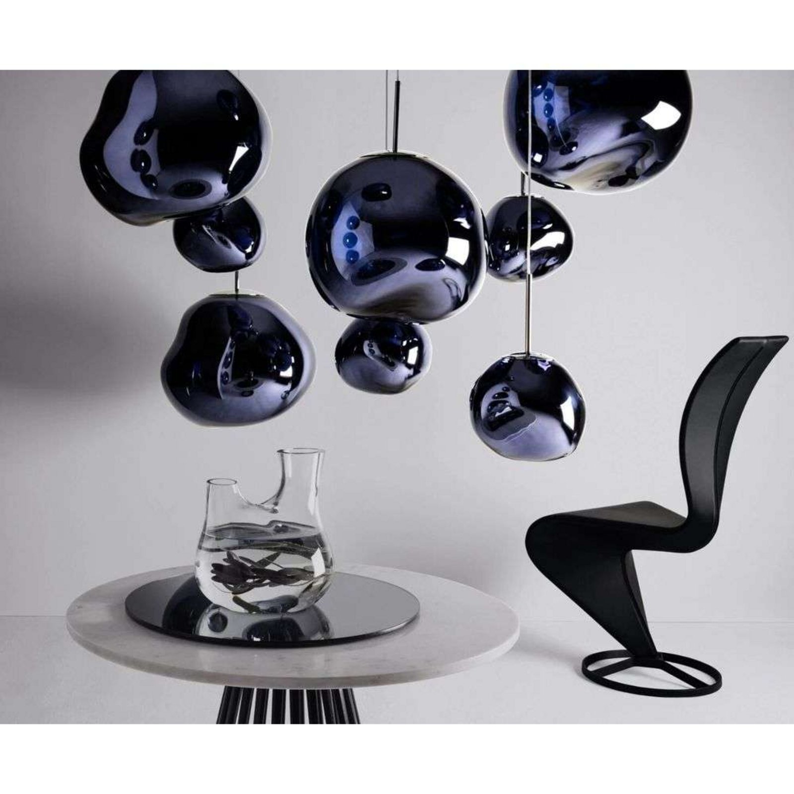 Melt Trio Round LED Lustră Pendul Smoke - Tom Dixon