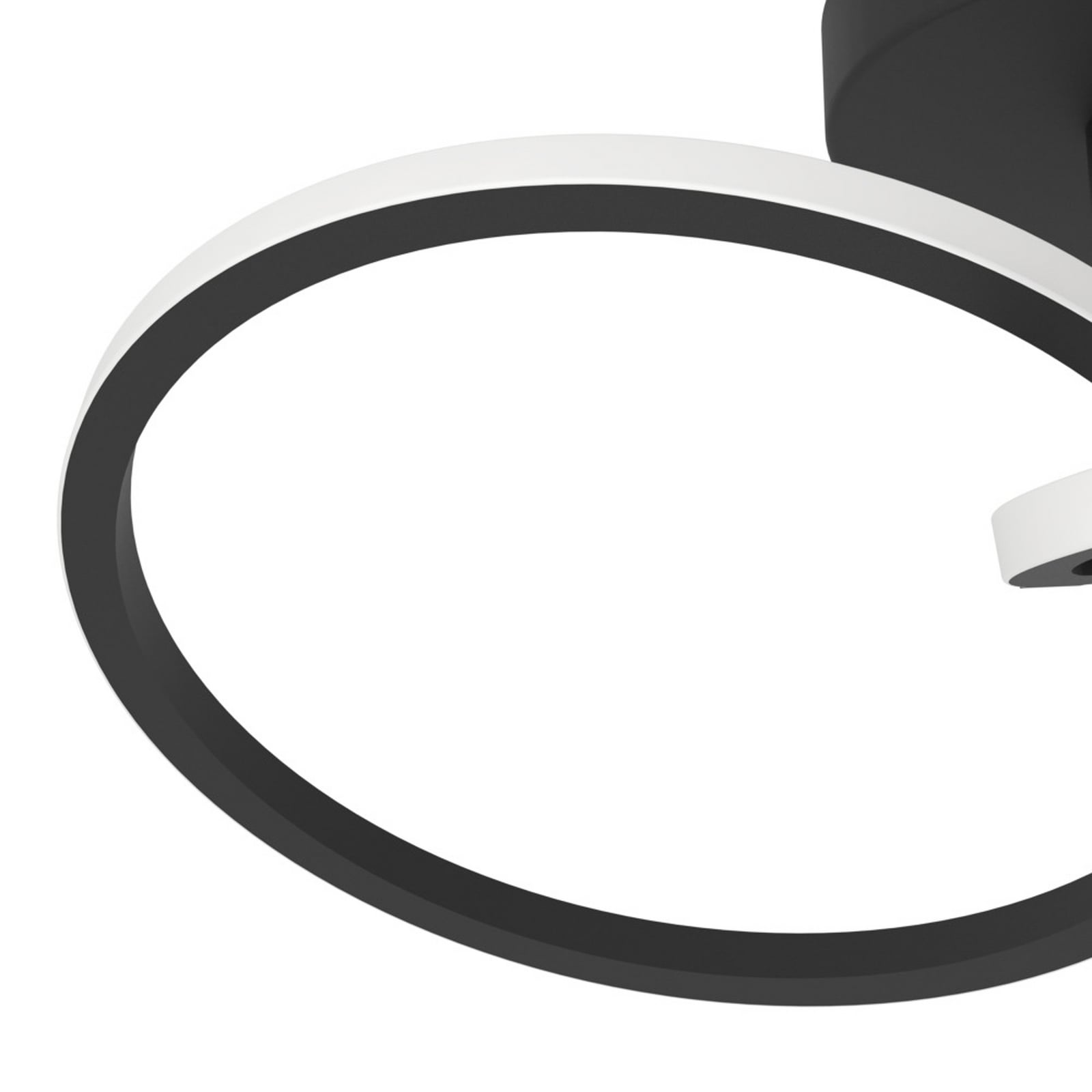 Plafonnier LED EGLO CONGIUNTI, noir, 47 x 28 cm, CCT Plafonnier LED EGLO CONGIUNTI, noir, 47 x 28 cm, CCT