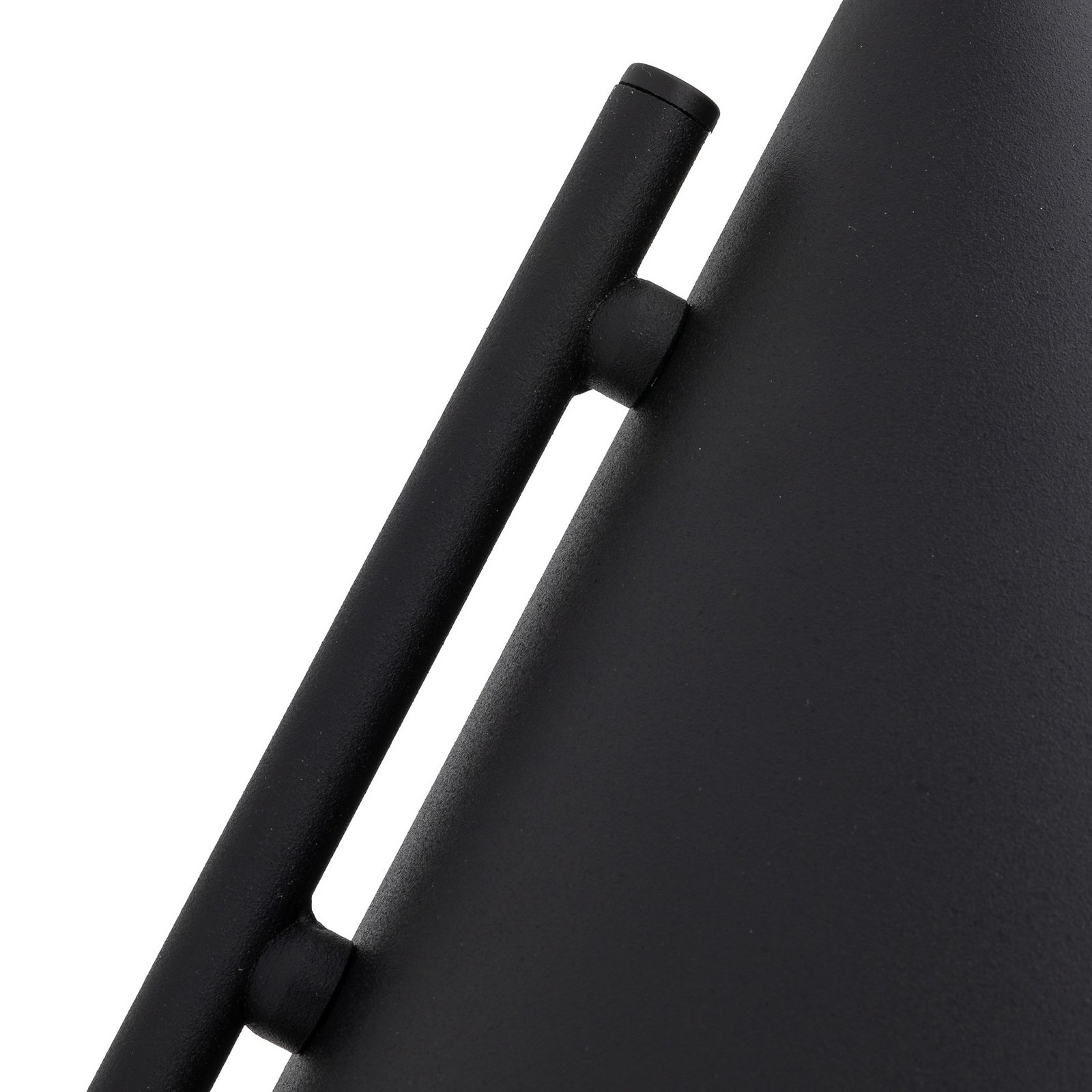 Nástenné svetlo Cono, 1-pl., čierne, E27