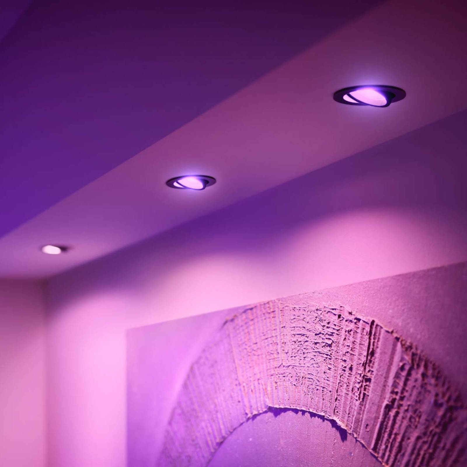 Philips Hue Centura spot encastré LED rond noir 3