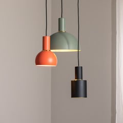 Lámpara colgante Selma, 3 luces, verde/rojo/negro