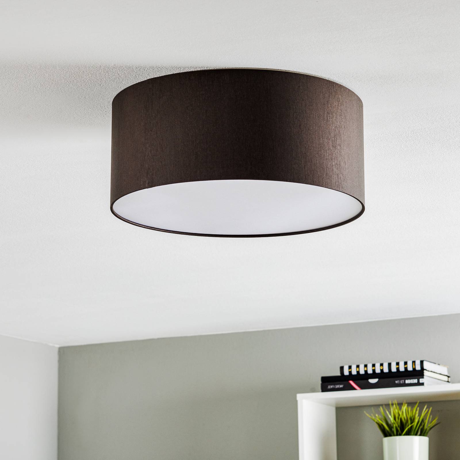 E-shop Kávovo-hnedé stropné svietidlo Mara, 40 cm