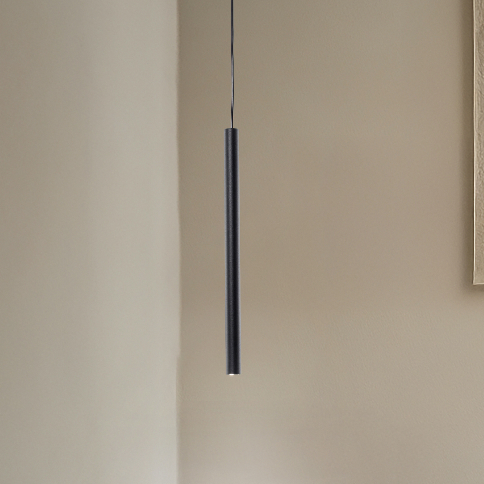 Lámpara colgante Sone, 1 luz, negro