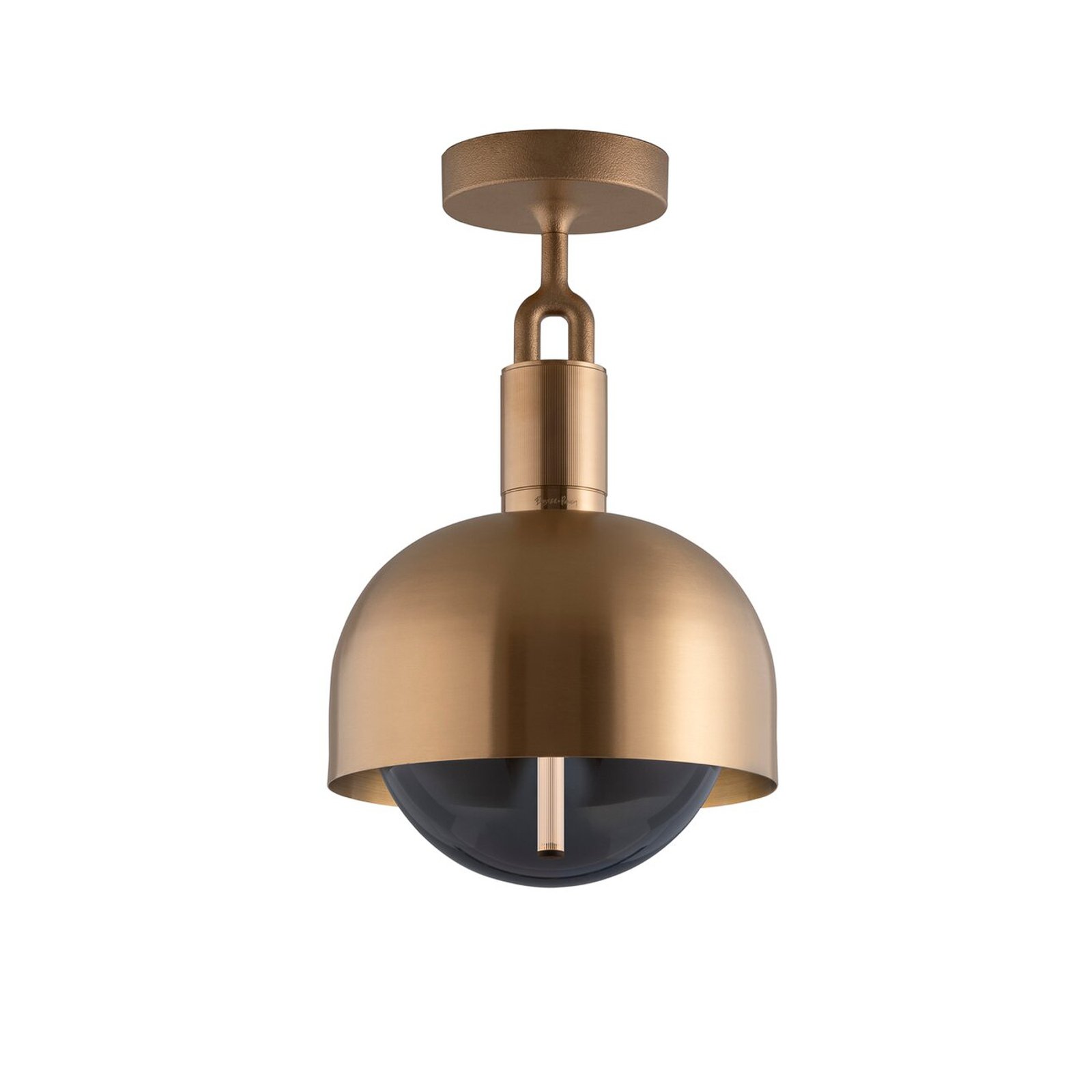 Buster + Punch Forked ceiling brass, glass globe