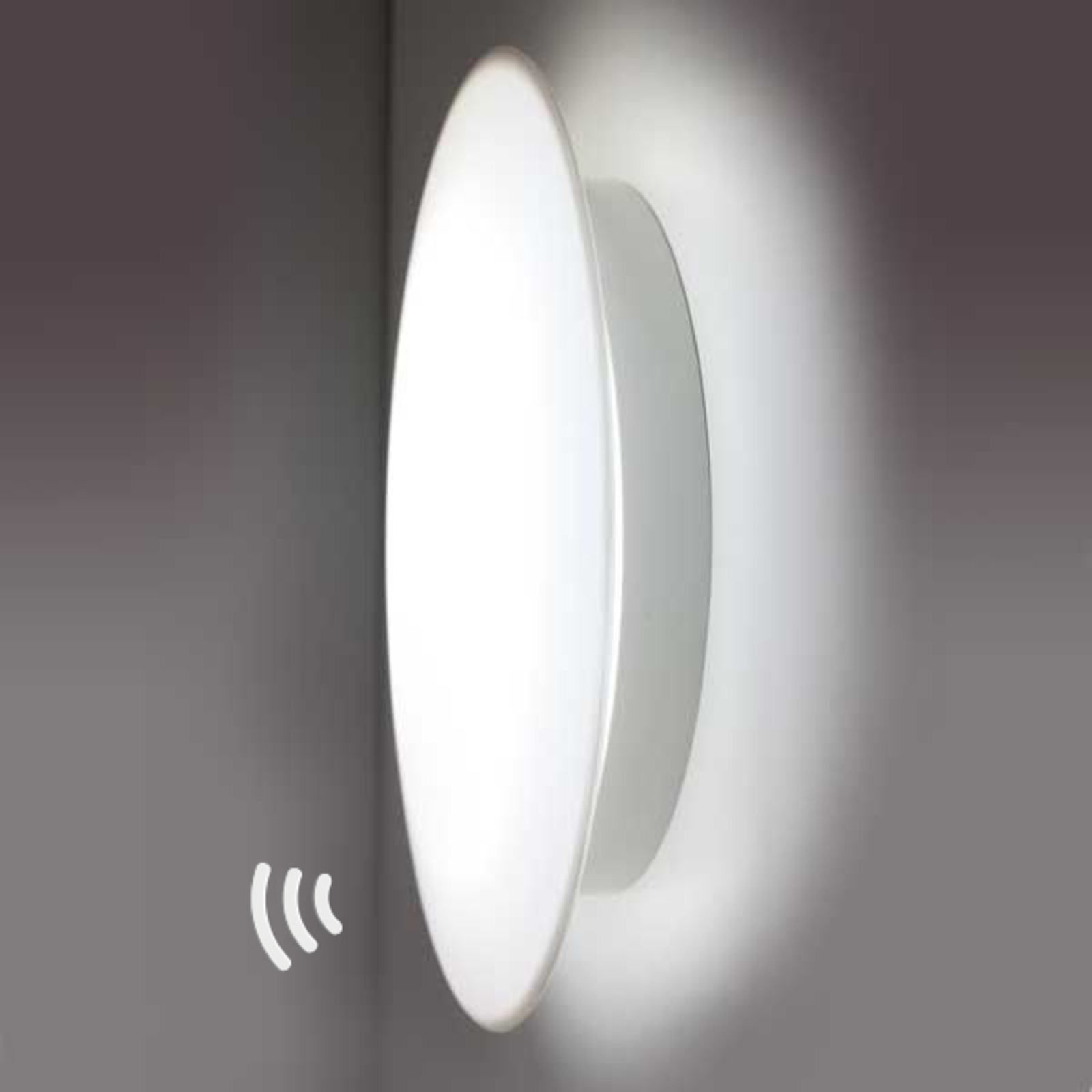 LED-Wandleuchte Sun 3 aus Kunststoff