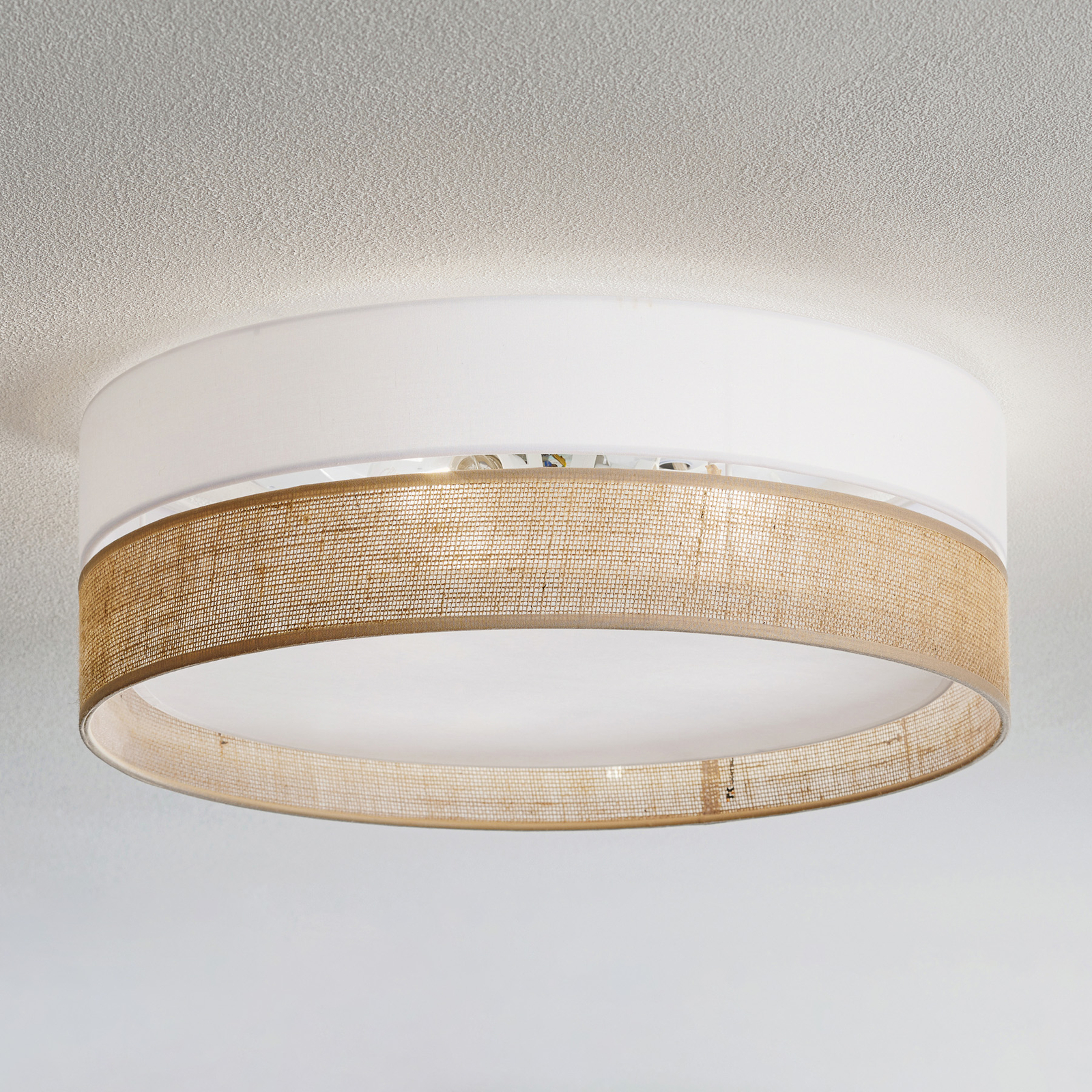 Linobianco ceiling light, Ø 45 cm
