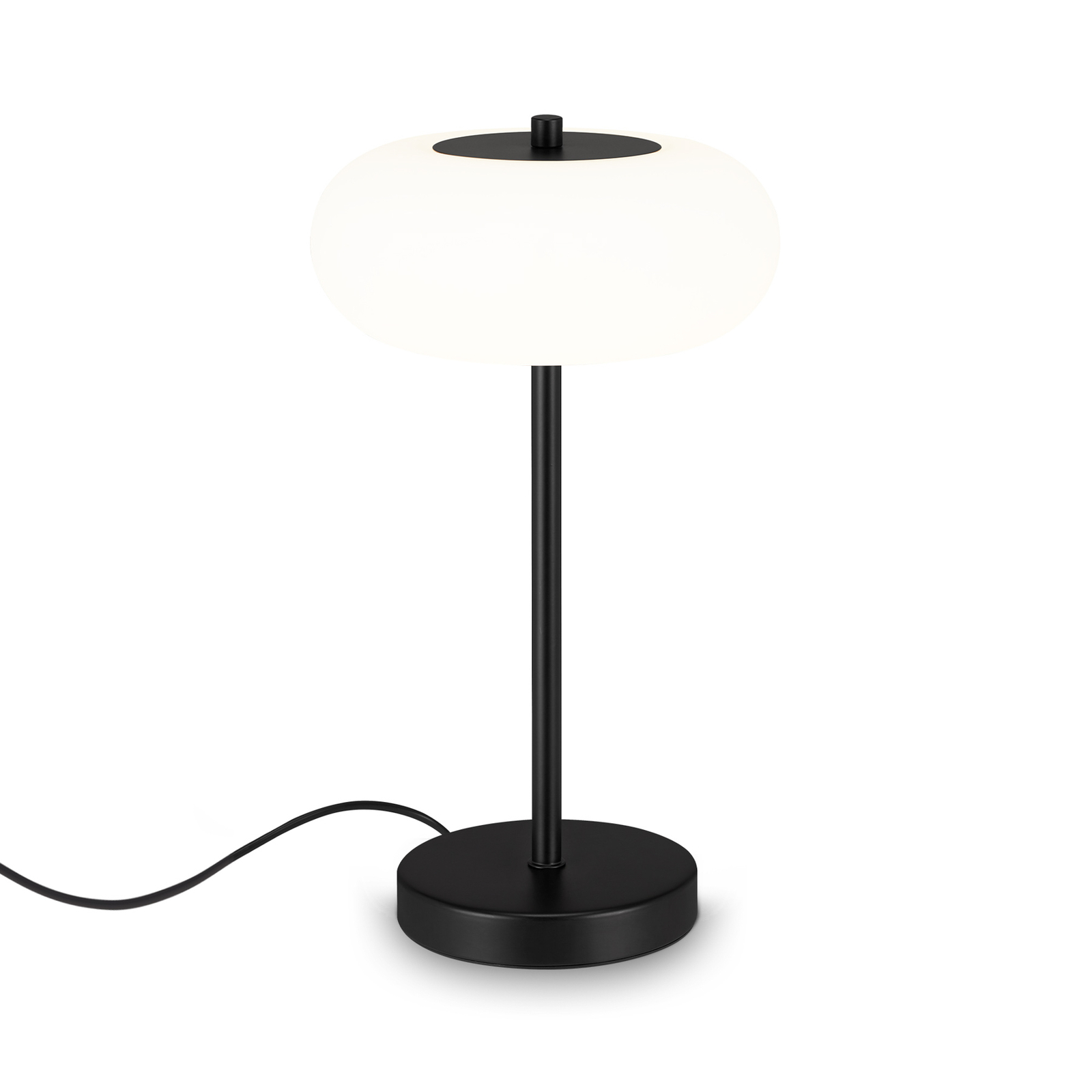 Lámpara de mesa LED Voco con dimmer táctil, negro