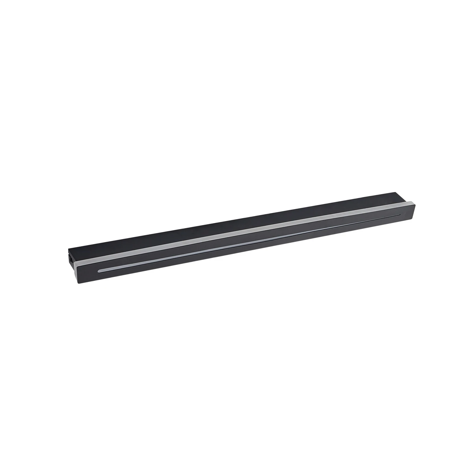 Lindby LED-Wandleuchte Benario, schwarz, Aluminium, 80 cm