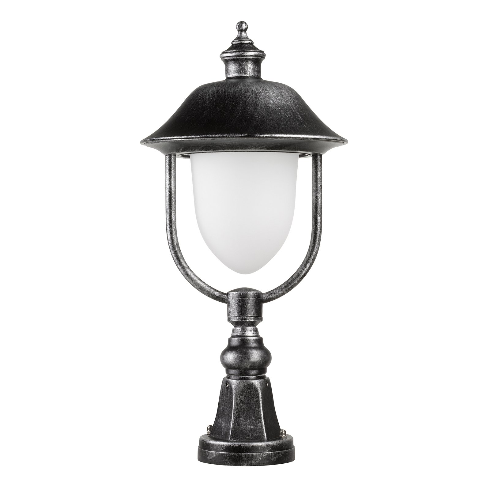 Lámpara sobremuro 1156, negro/plata