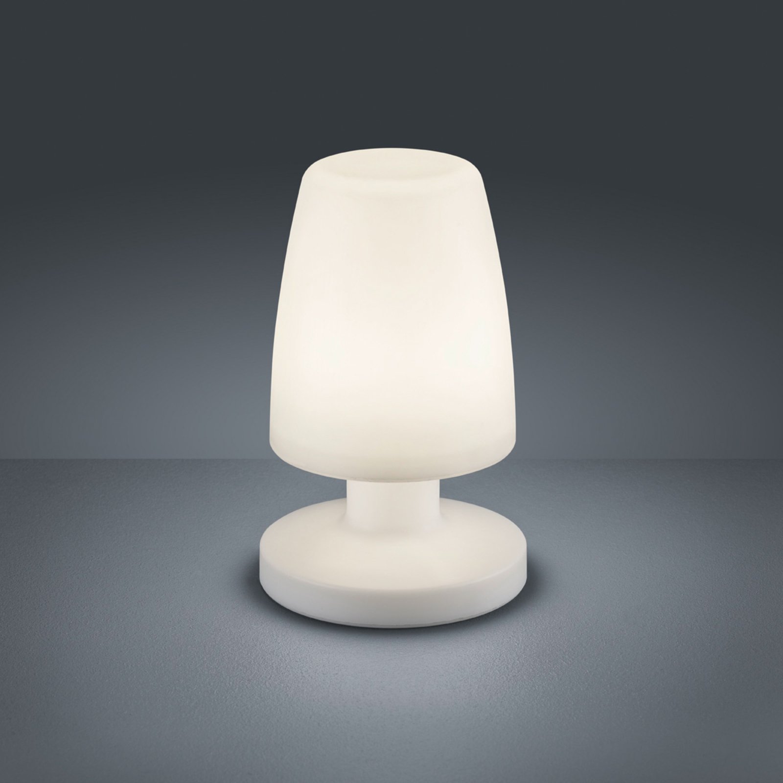 Dora LED table lamp, battery-powered, for outdoors