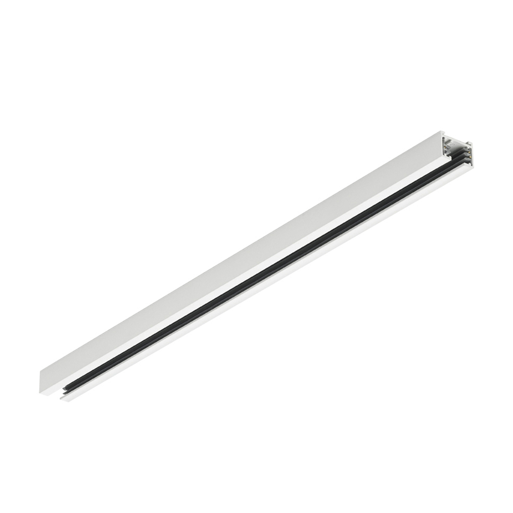 Trio Lighting DUOline two-circuit track, matt white, 50 cm, metal, L: 50 cm, W: 3 cm, H: 2 cm
