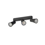 SLV Deckenlampe Puri 2.0 Cone, schwarz, Länge 26 cm, 3-flg.