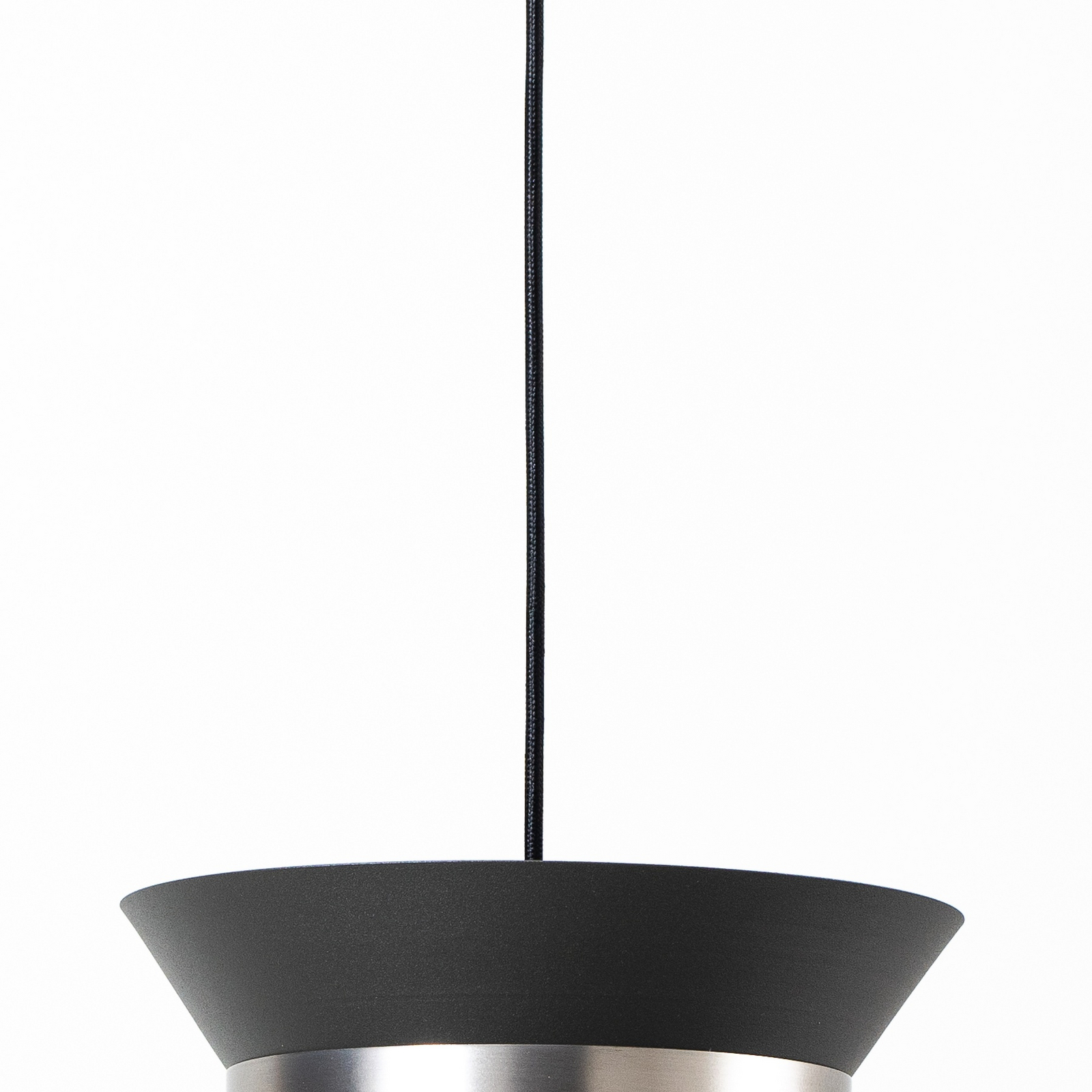 Avery hanging light metal lampshade grey/nickel