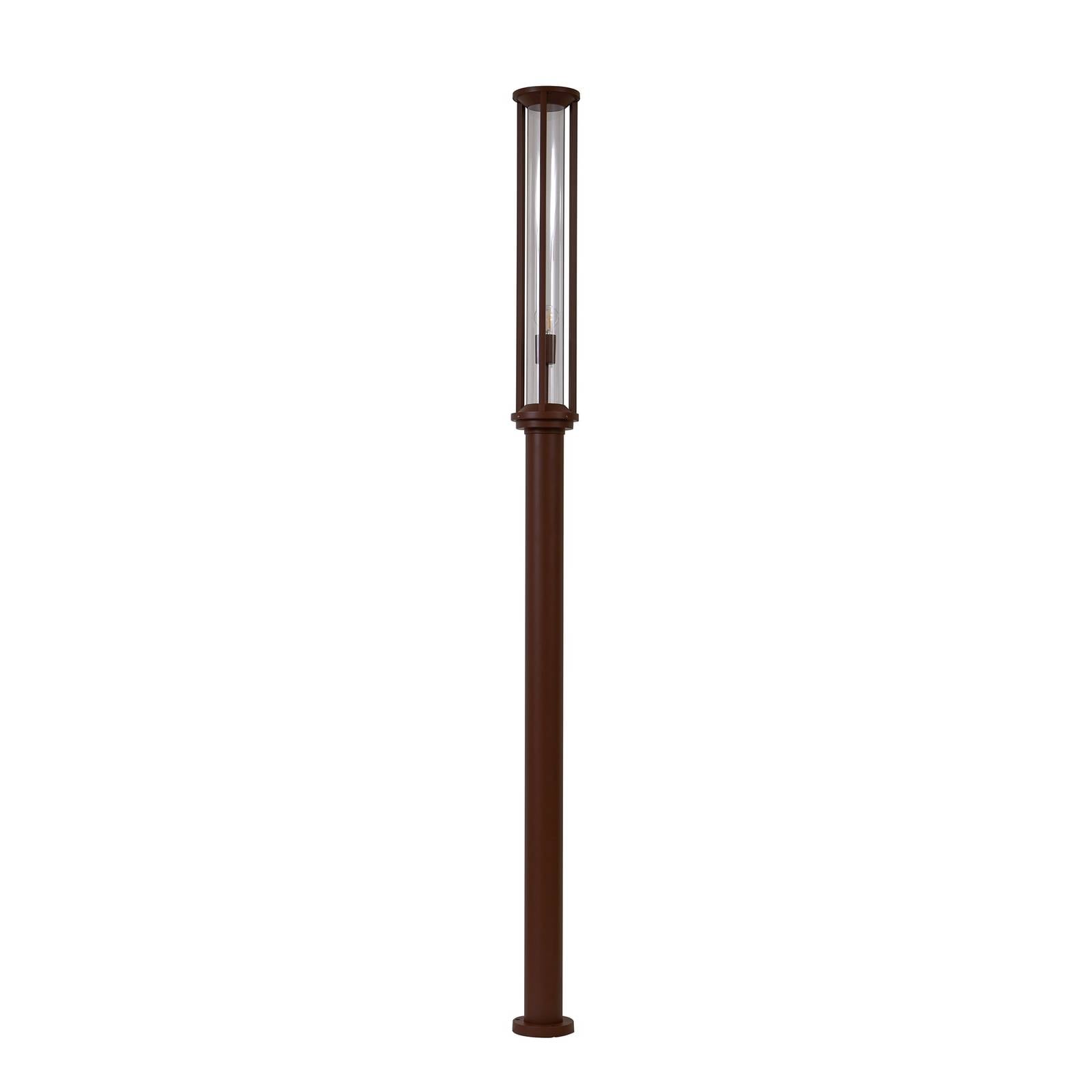 Lucande Außenleuchte Alivaro, rostfarben, 220 cm, E27, IP65