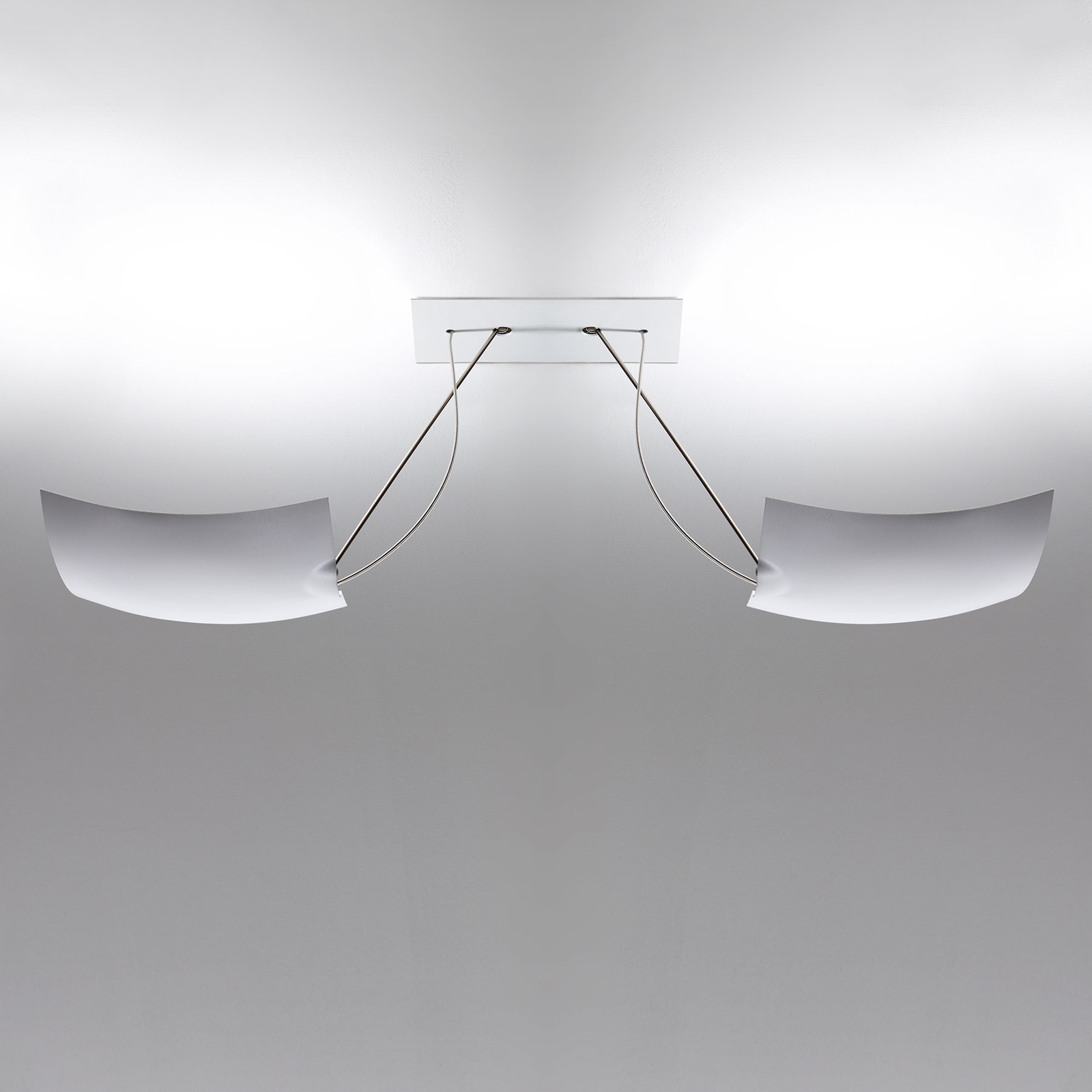 Ingo Maurer 2x18x18 lámpara LED de techo, 2 luces