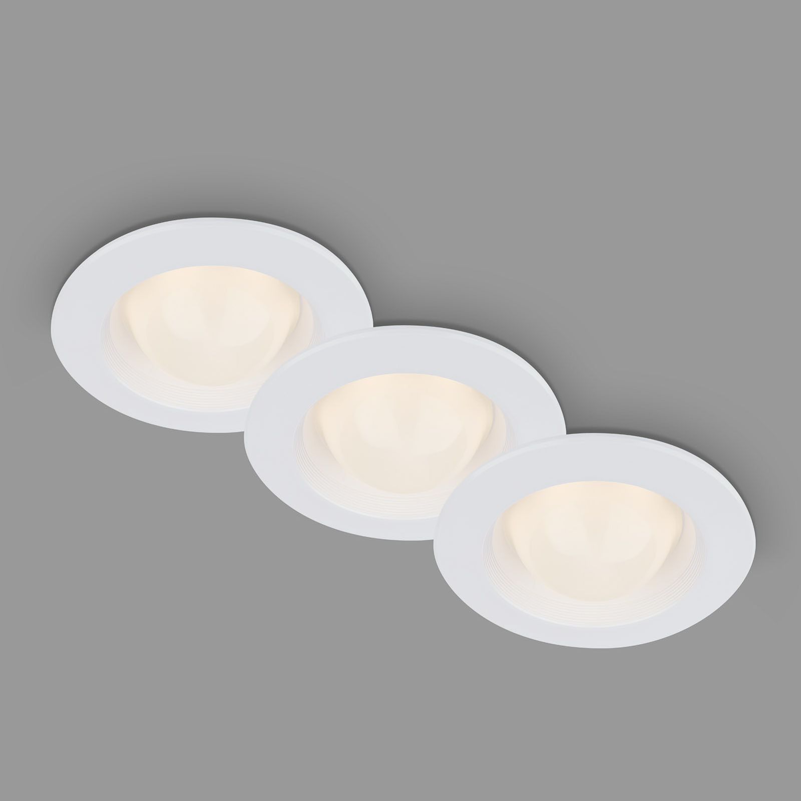 LED-Einbaustrahler Carro, 3er-Set, 3.000K