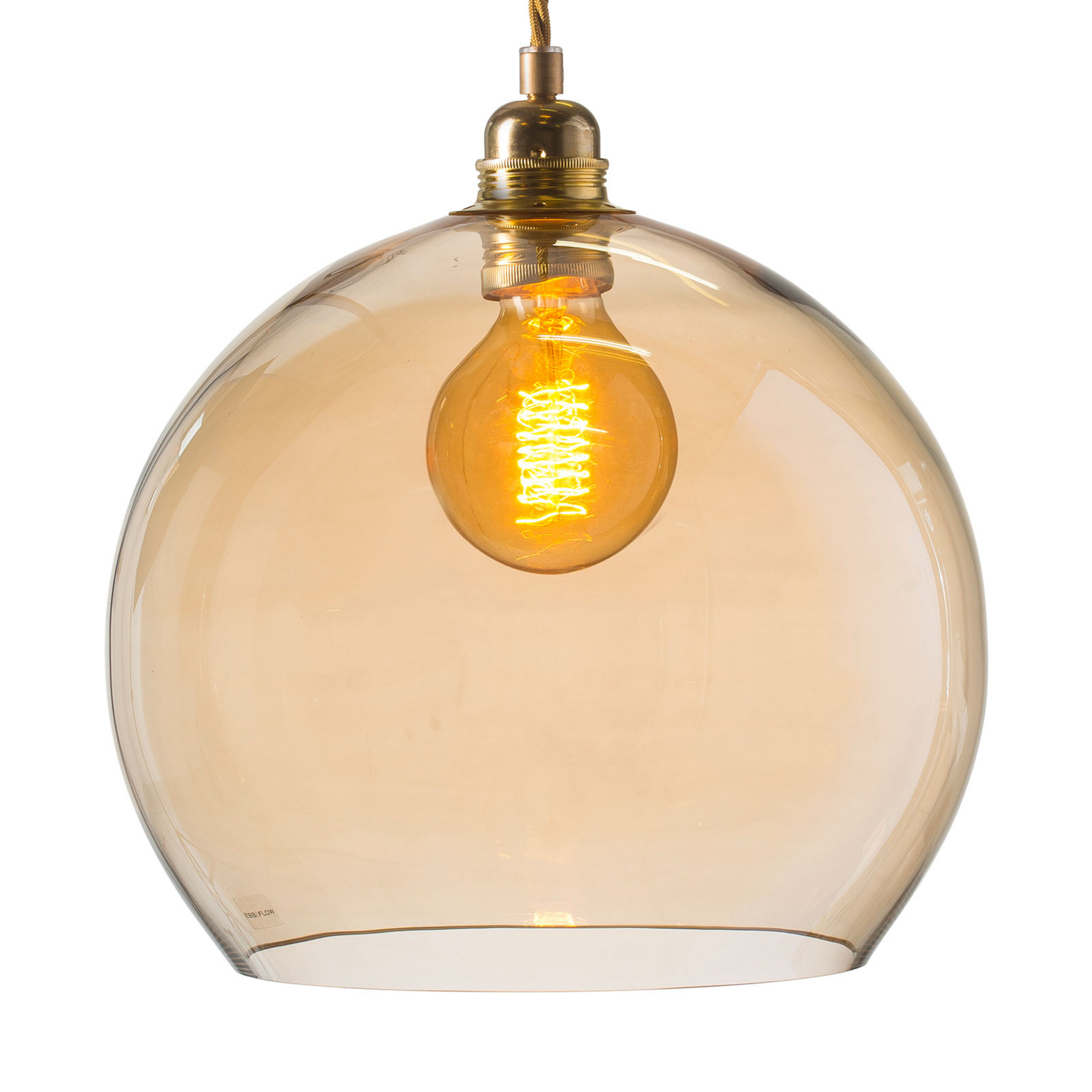 EBB & FLOW Rowan suspension doré/fumée or Ø 28 cm