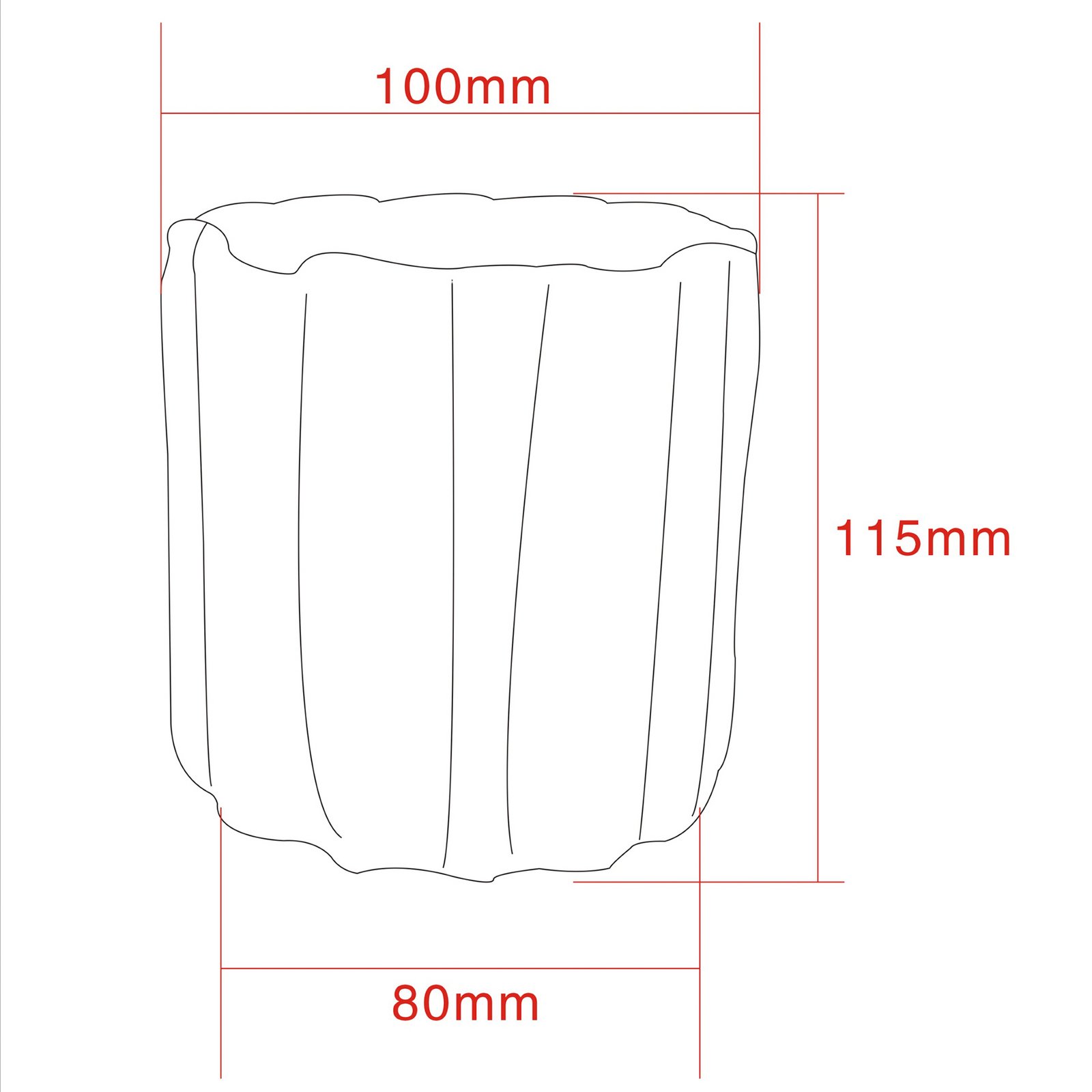 HDCurl theelichthouder, beige, glas, set van 2 - House Doctor