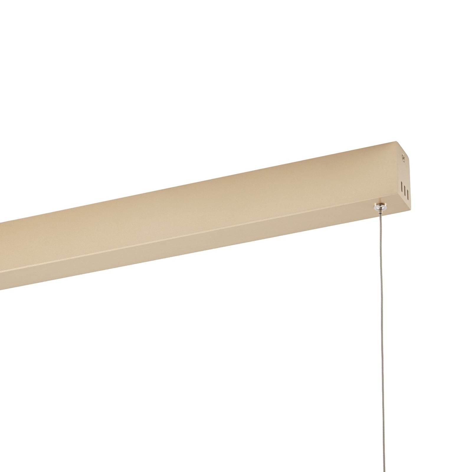 Mylosh LED-hengelampe, 150 cm, gull, CCT, dimbar – Lucande Mylosh LED-hengelampe, 150 cm, gull, CCT, dimbar – Lucande