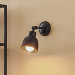 Emoti wall light, one-bulb, black