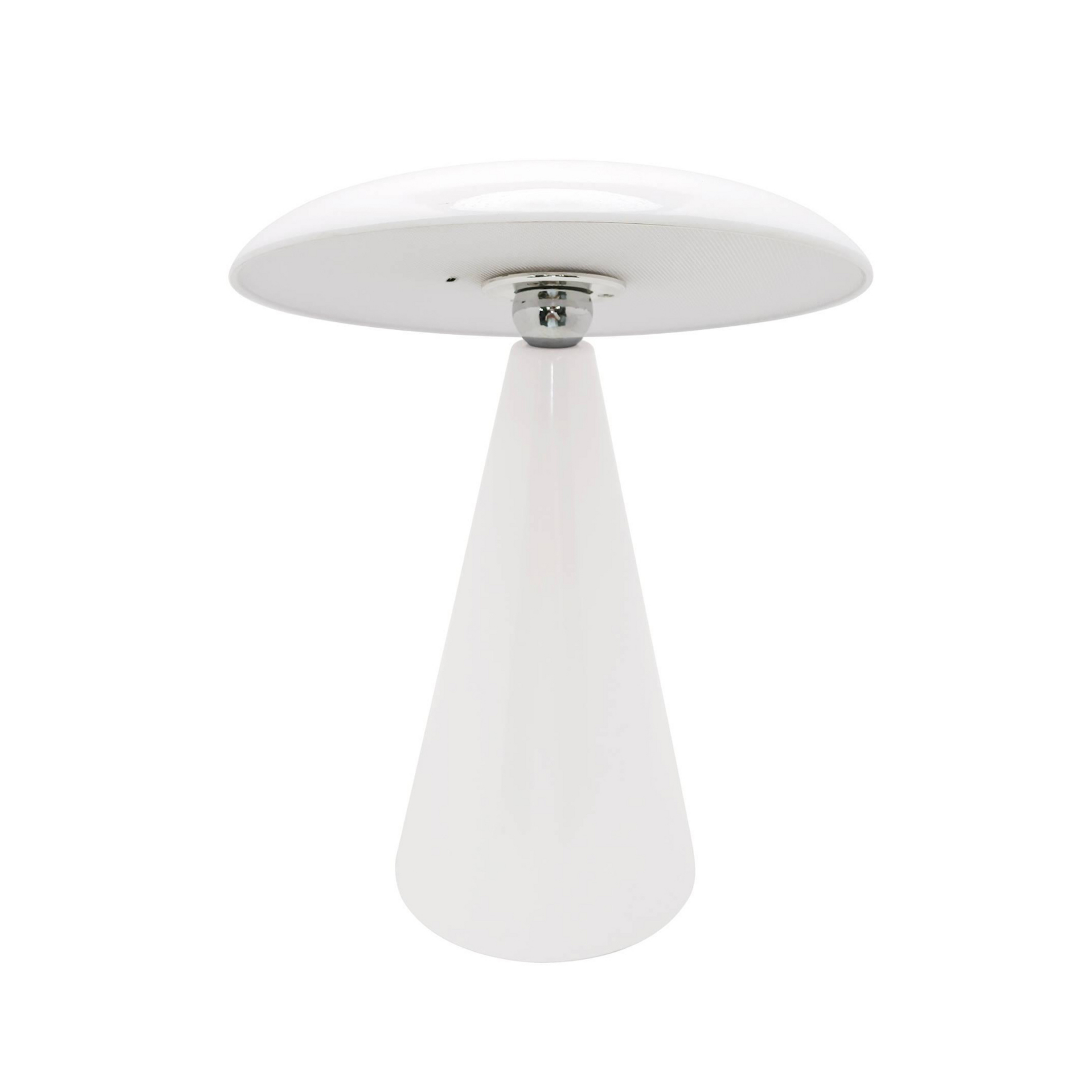 Beacon Lampe à poser LED rechargeable Kinoko, blanc, IP44, hauteur 27 cm